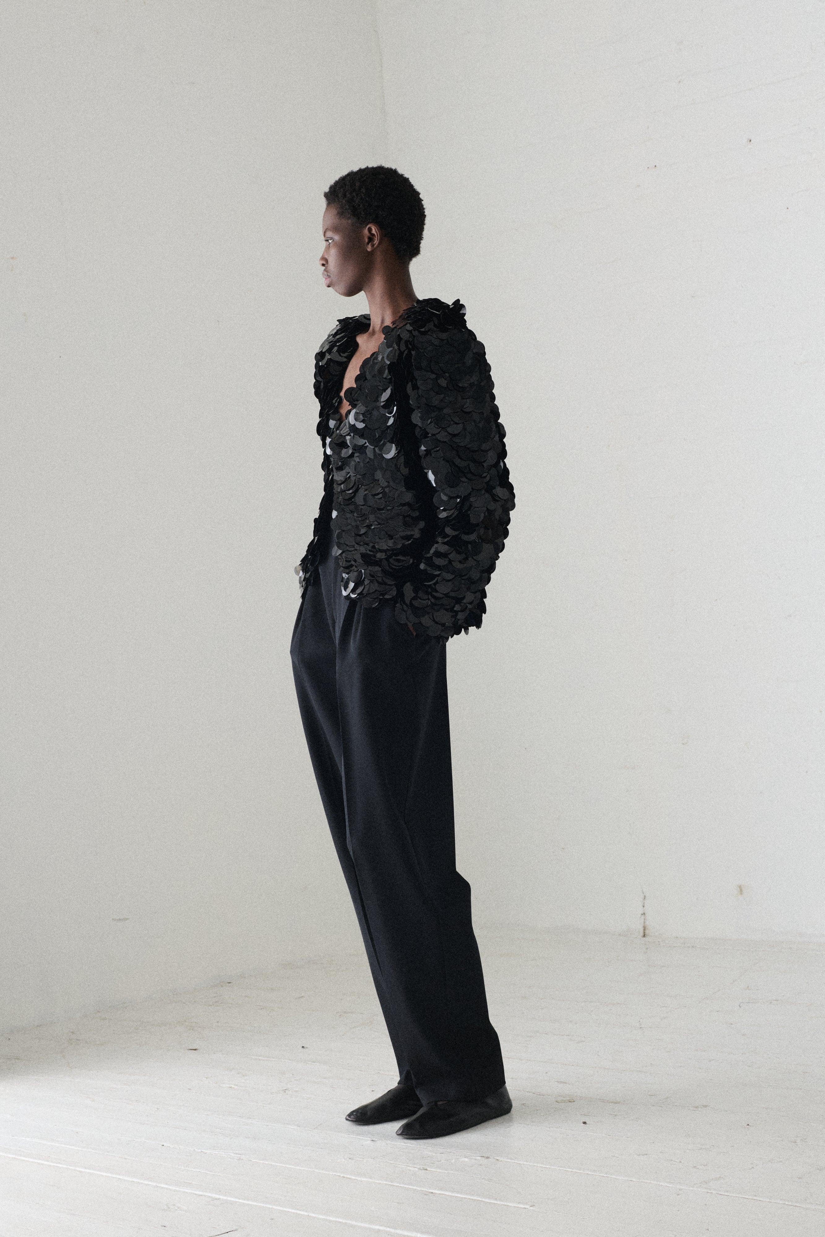 Galanos Paillette Cardigan - Image 11