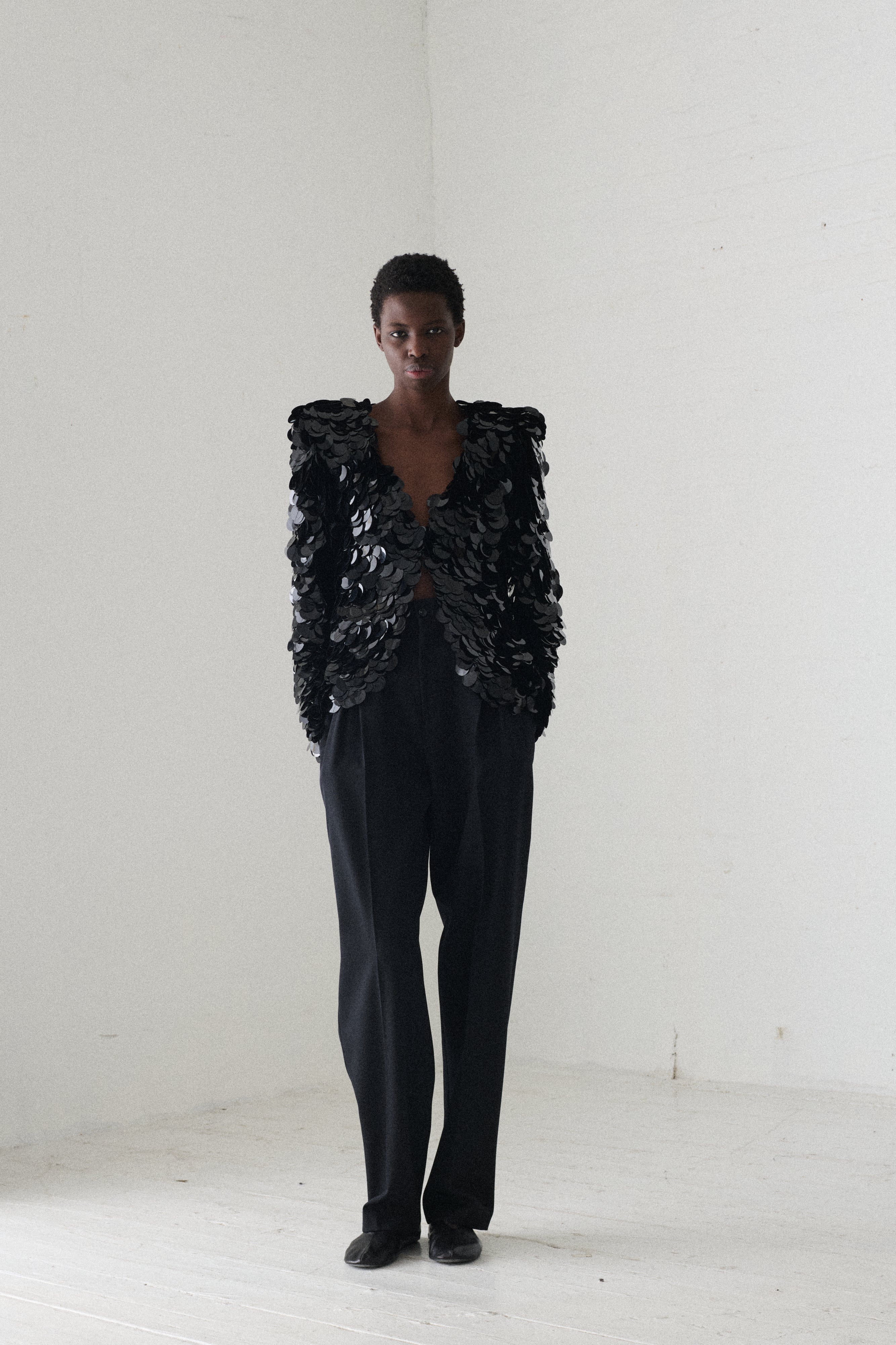 Galanos Paillette Cardigan - Image 4