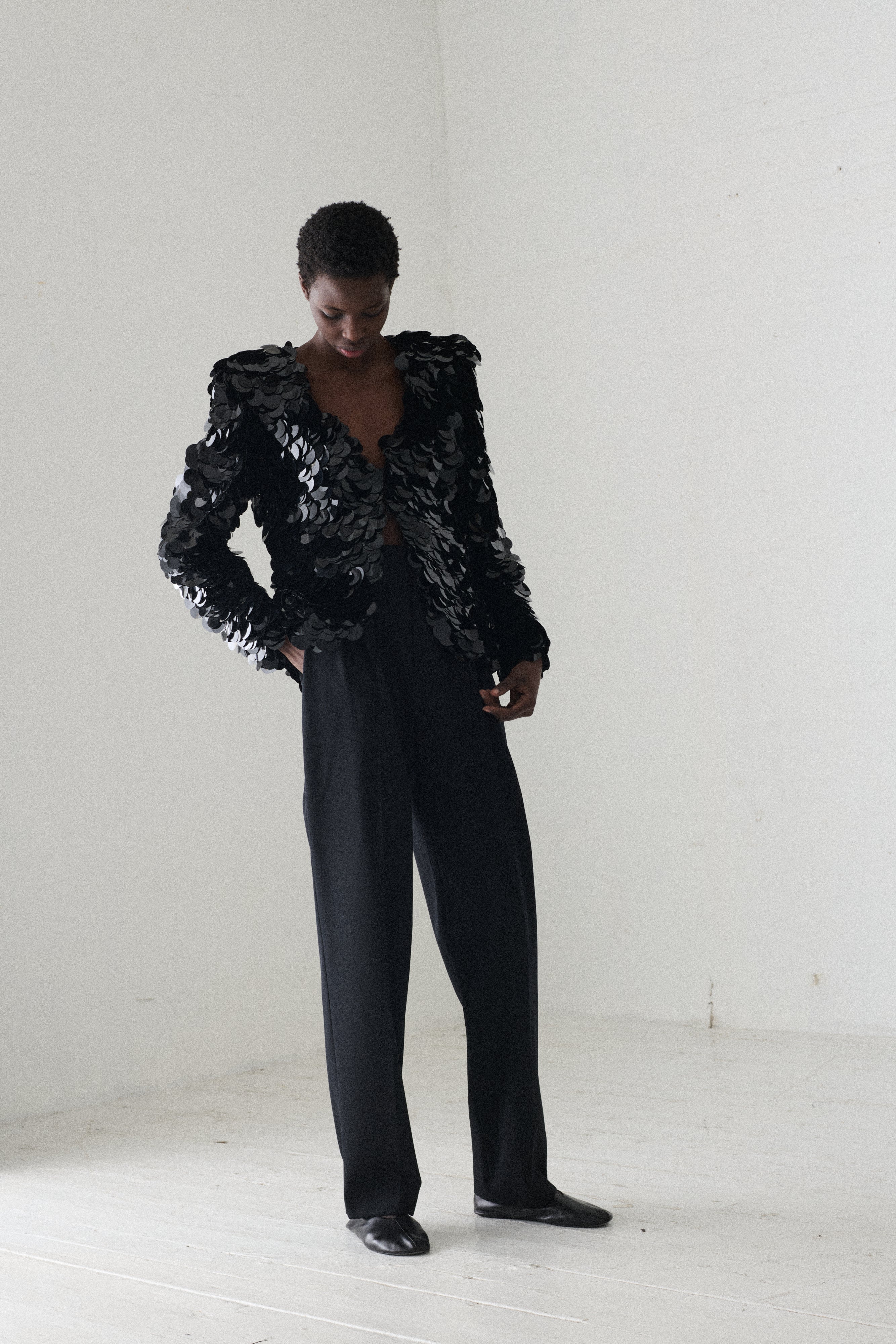 Galanos Paillette Cardigan - Image 5