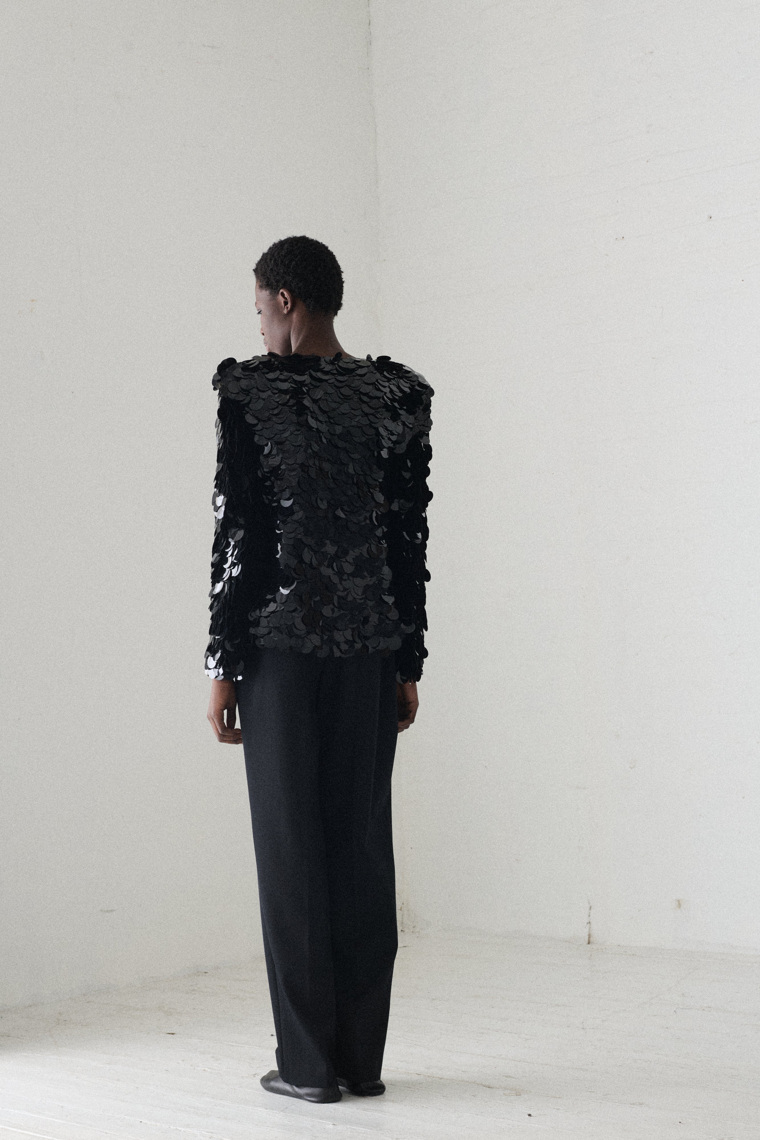 Galanos Paillette Cardigan - Image 7