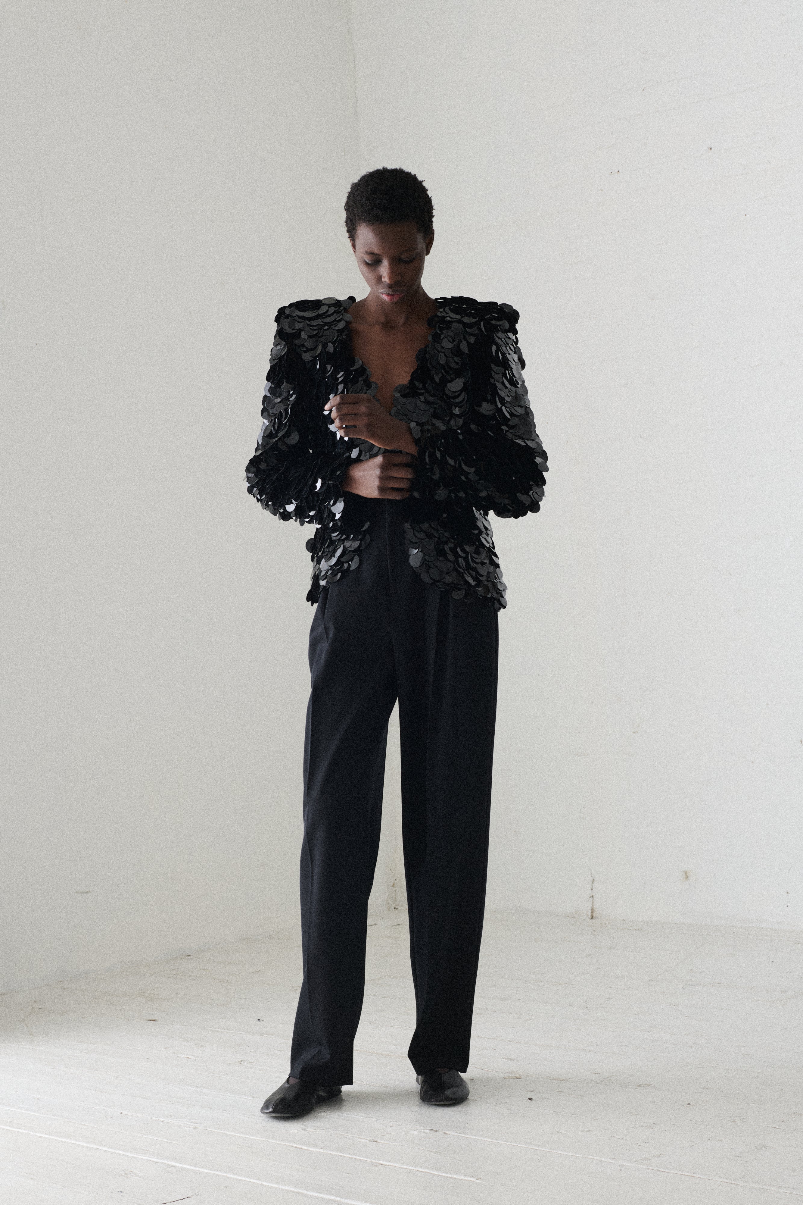 Galanos Paillette Cardigan - Image 9