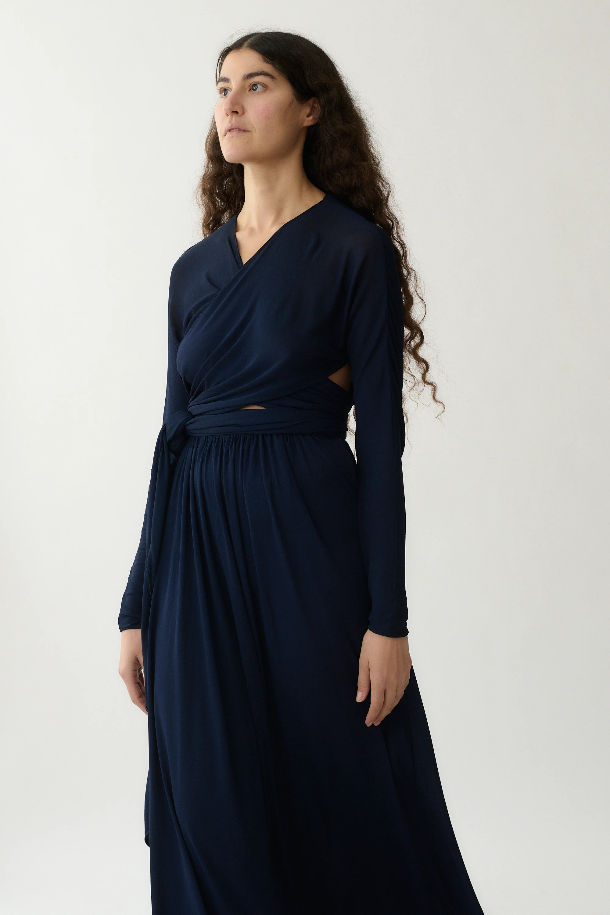 Geoffrey Beene Navy Wrap Dress - Image 11