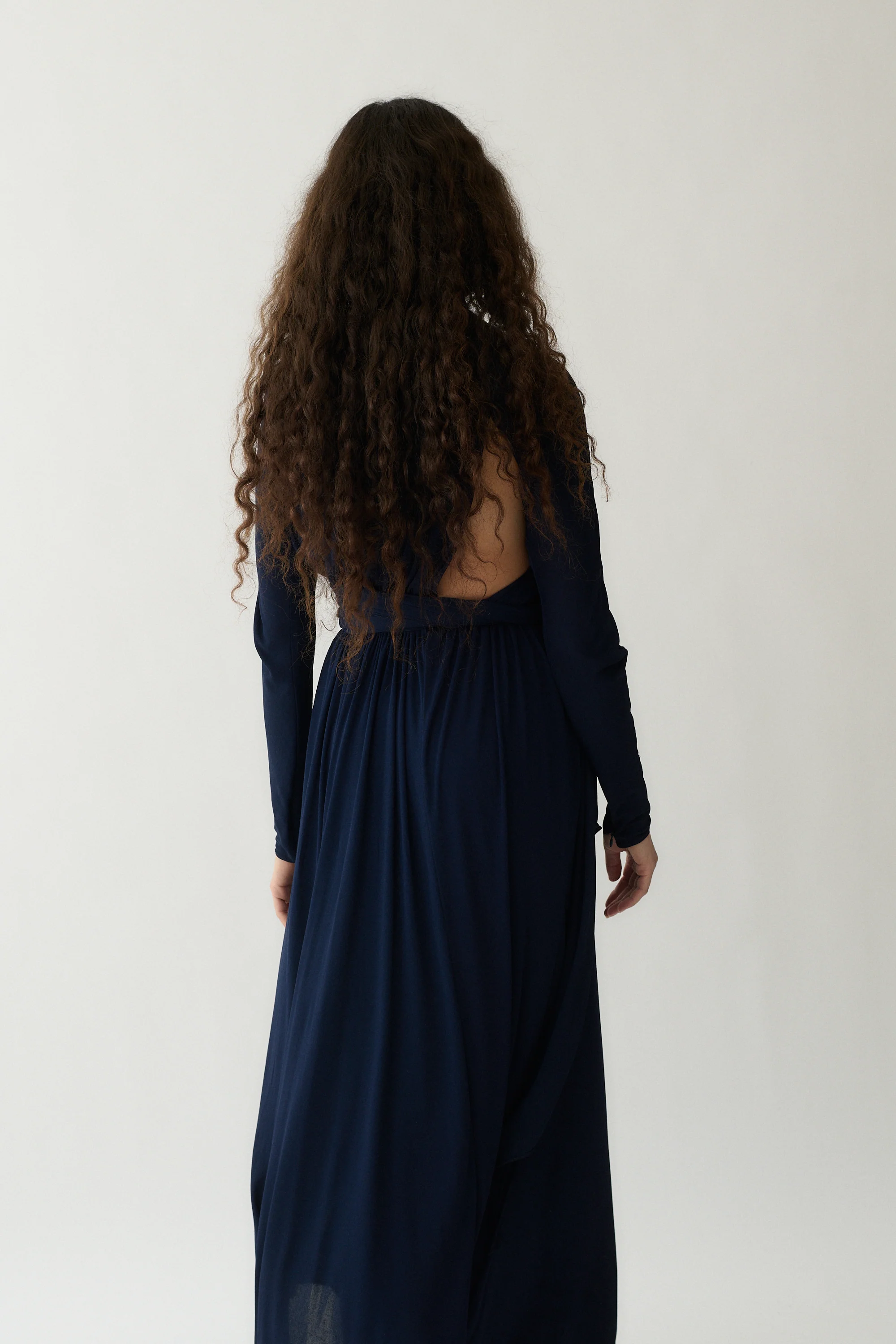 Geoffrey Beene Navy Wrap Dress - Image 12