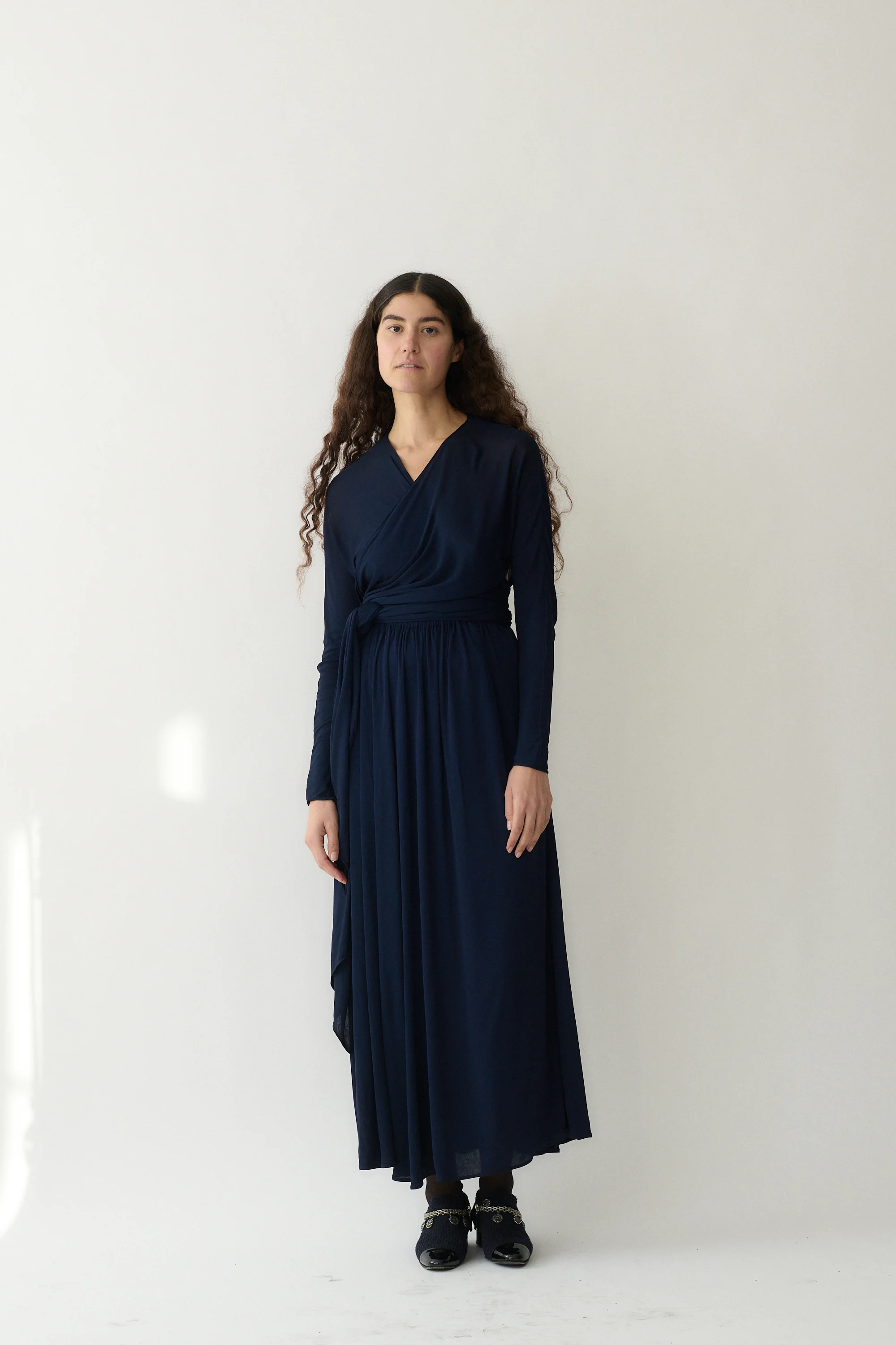Geoffrey Beene Navy Wrap Dress - Image 13