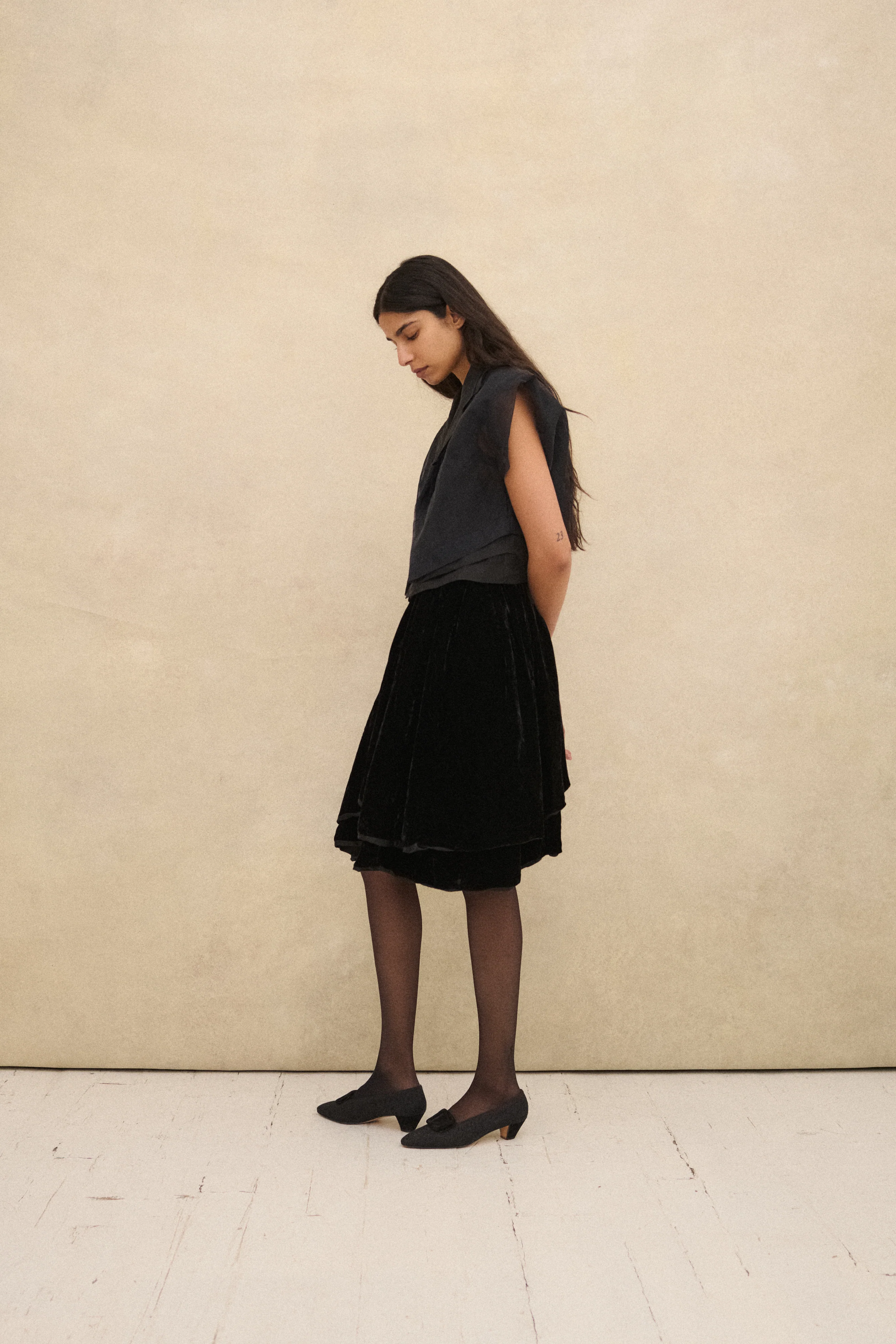 Hanae Mori Velvet Skirt - Image 11