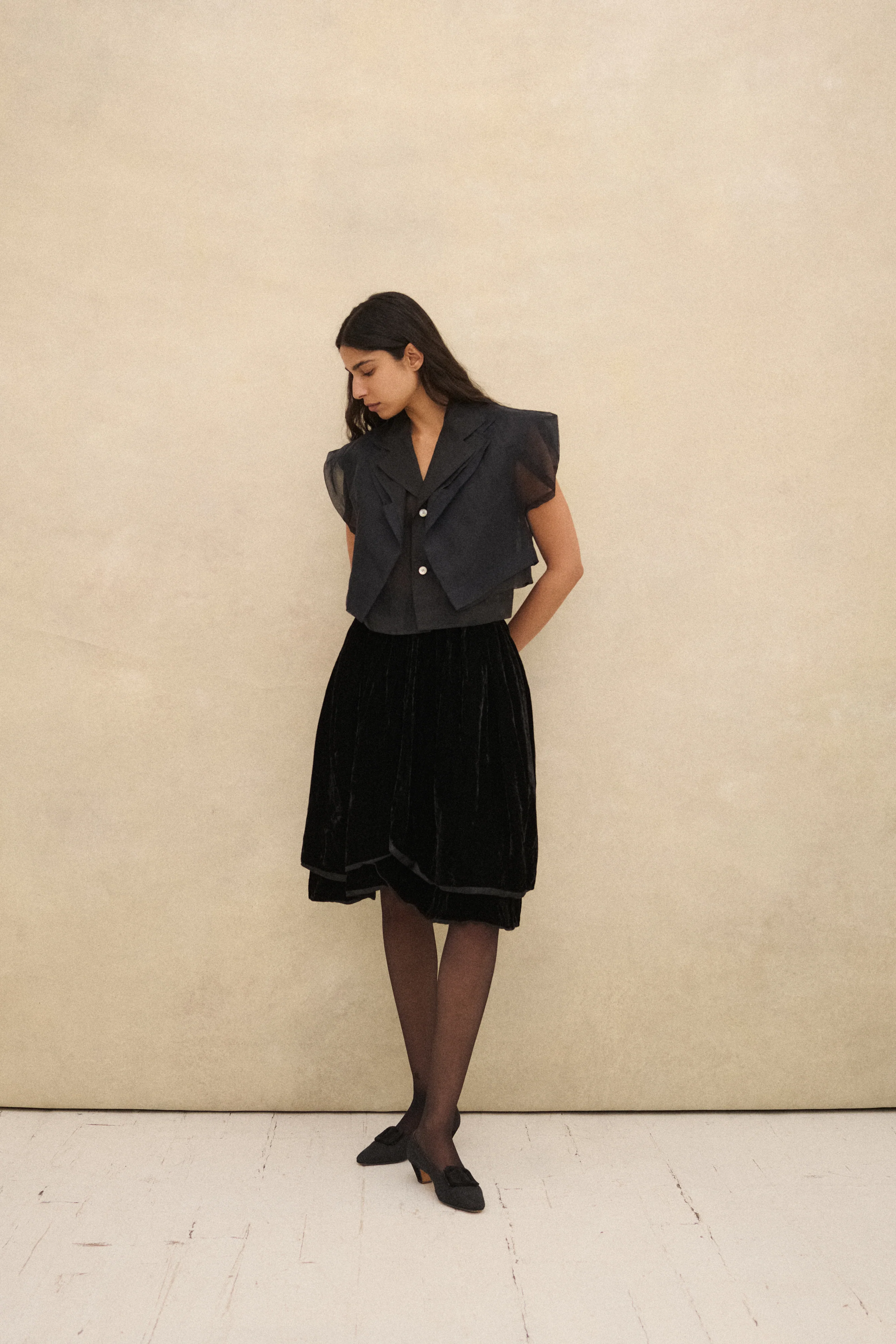 Hanae Mori Velvet Skirt - Image 3