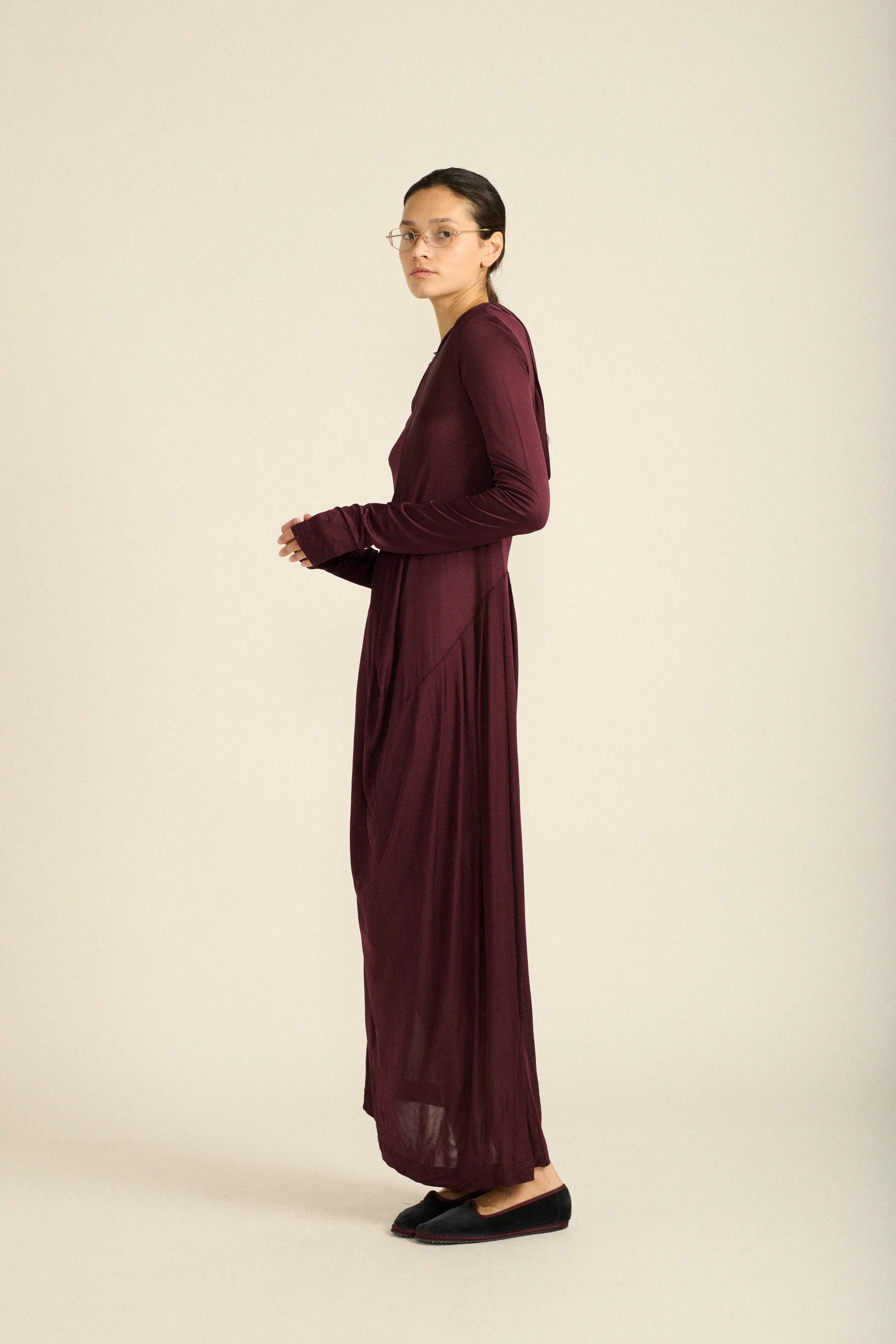 Hooded Jersey Dress - Image 10