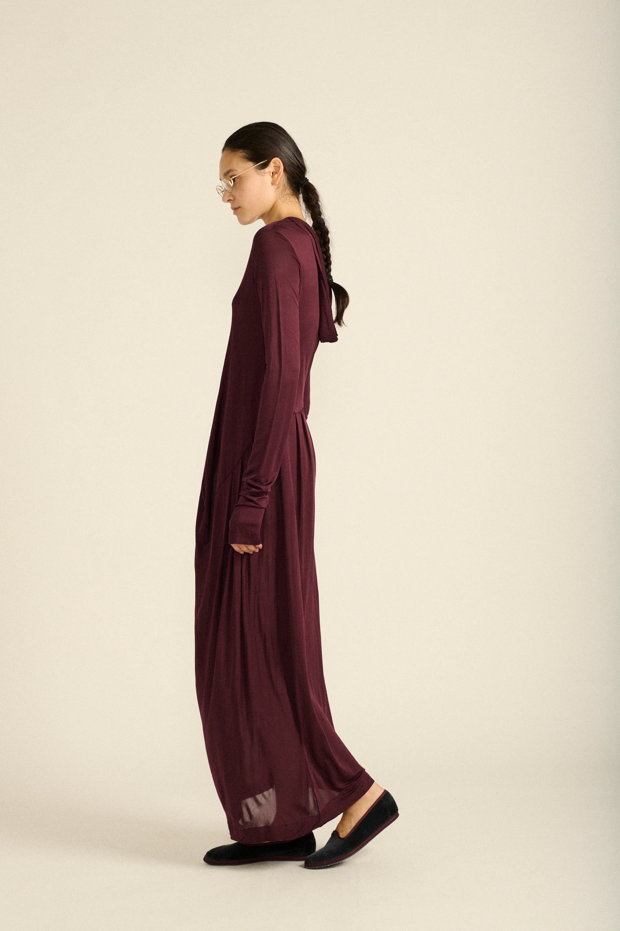 Hooded Jersey Dress - Image 11
