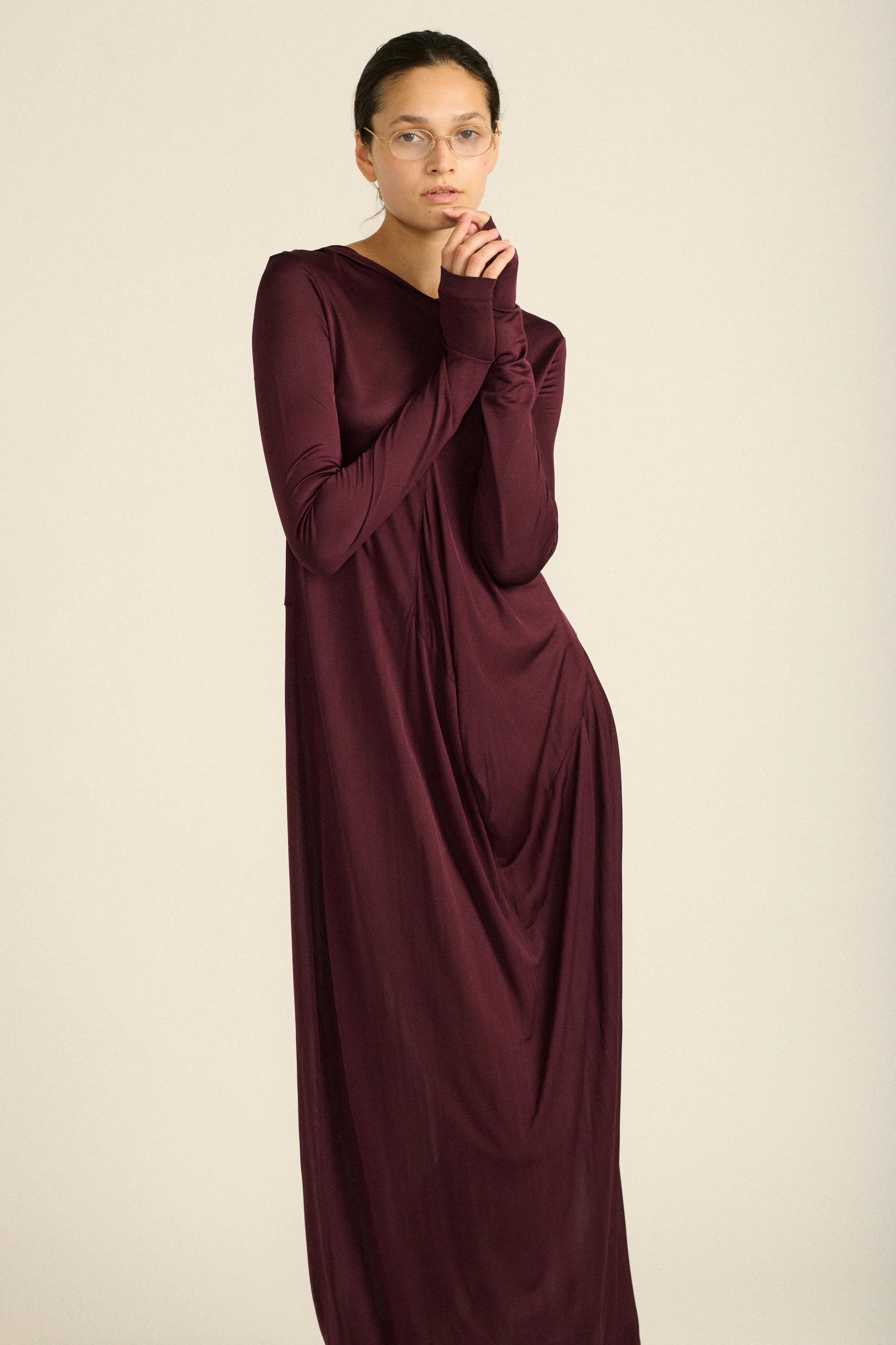 Hooded Jersey Dress - Image 13