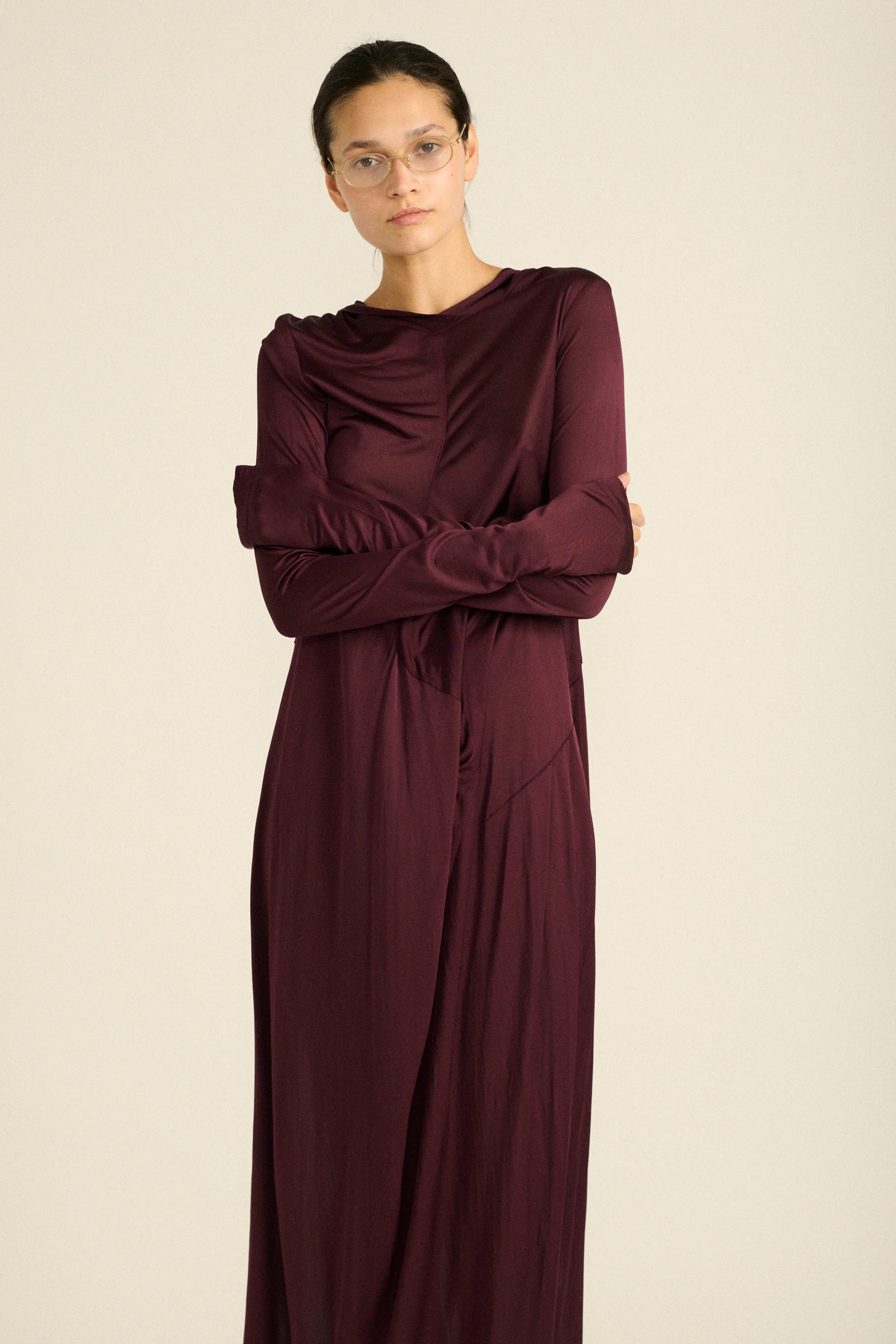 Hooded Jersey Dress - Image 15