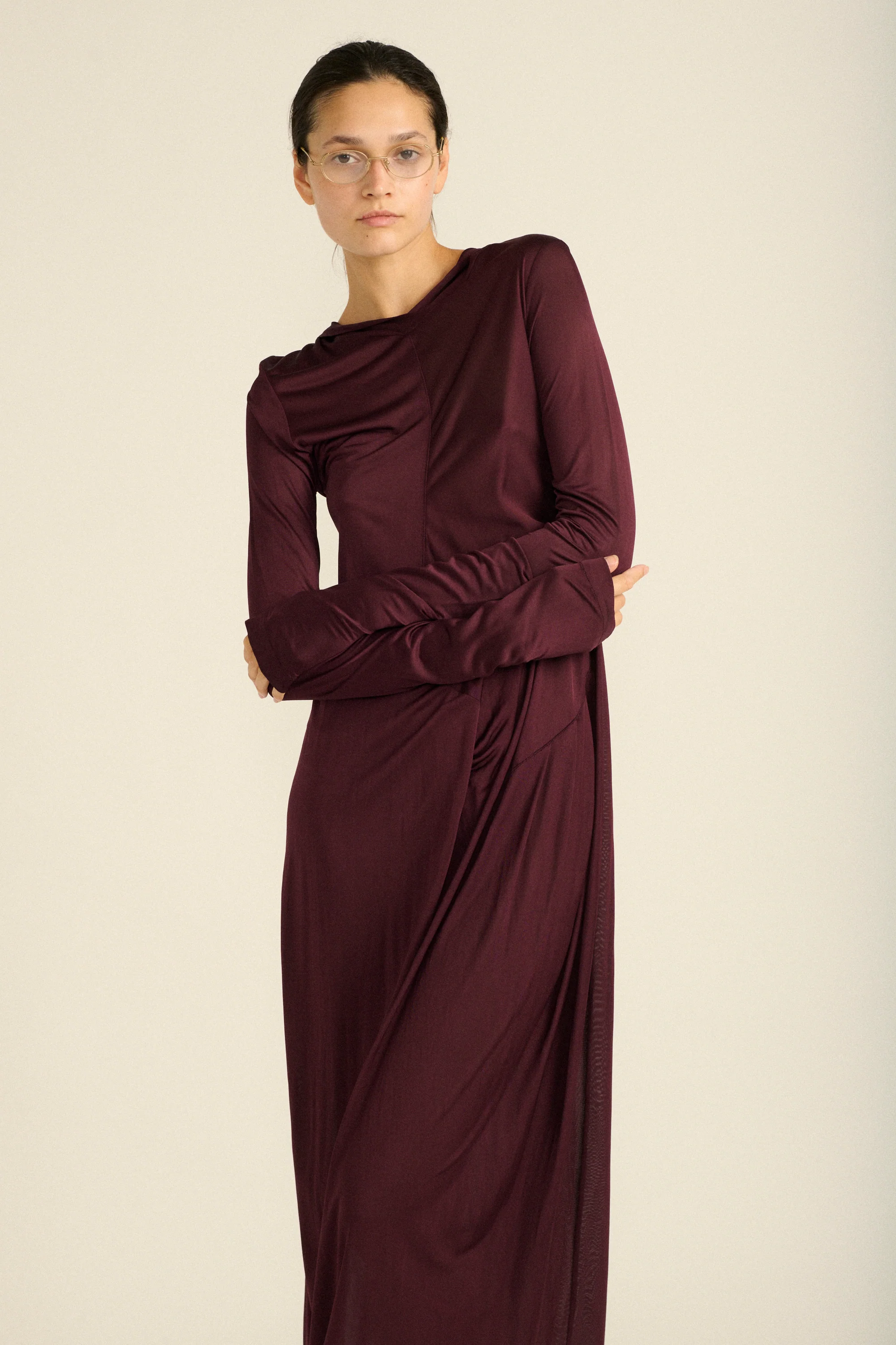 Hooded Jersey Dress - Image 16