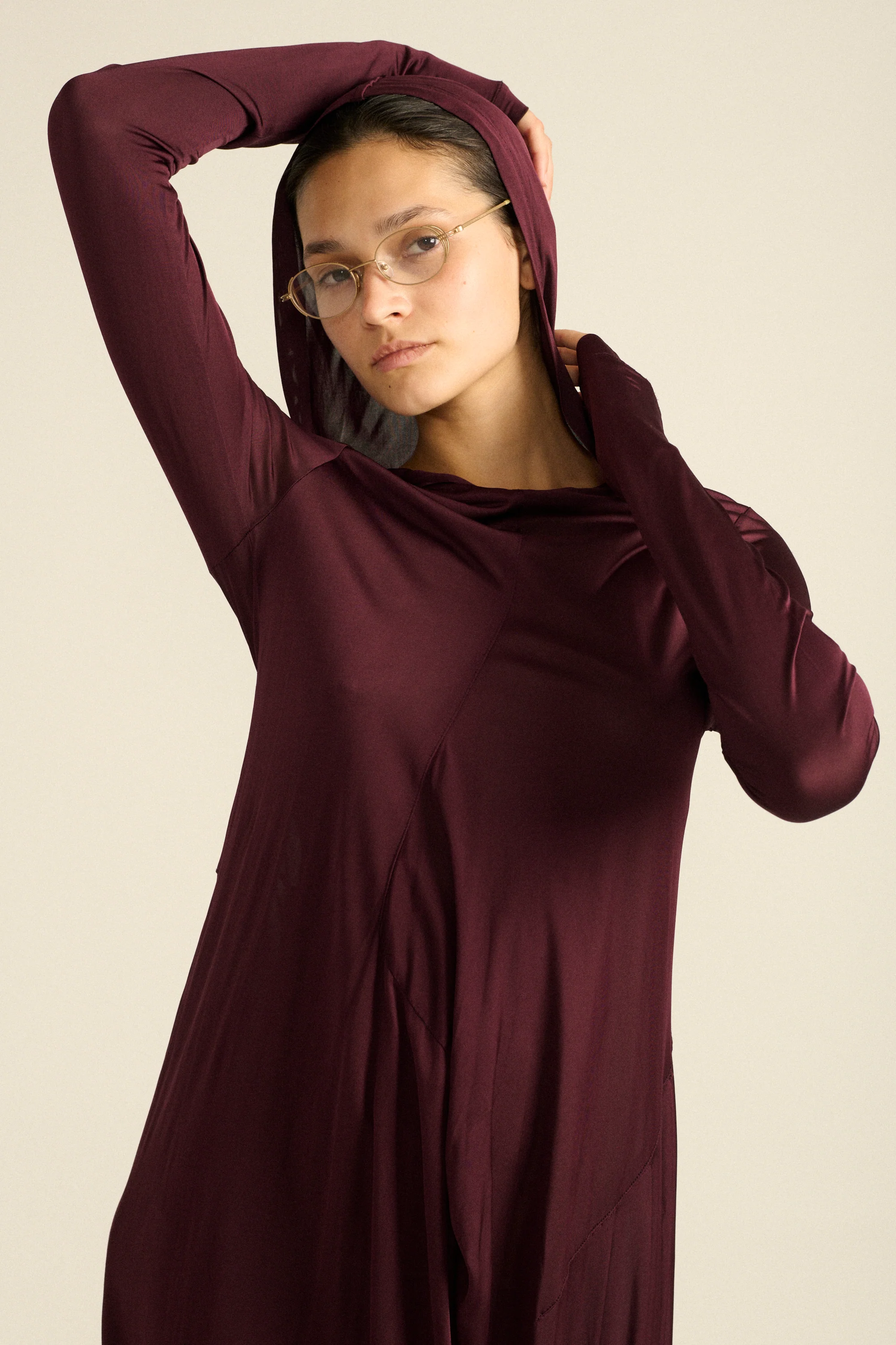 Hooded Jersey Dress - Image 21