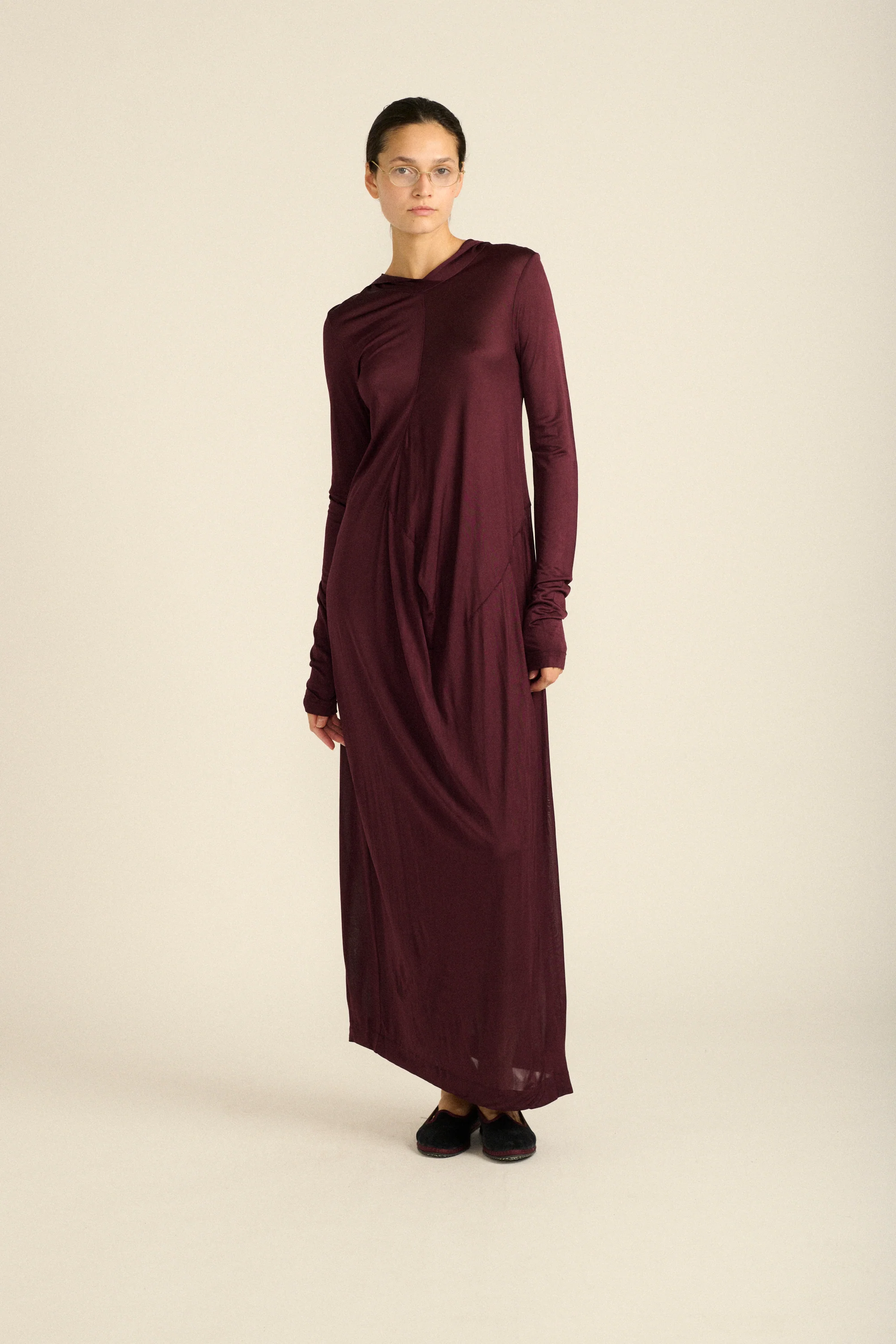 Hooded Jersey Dress - Image 4