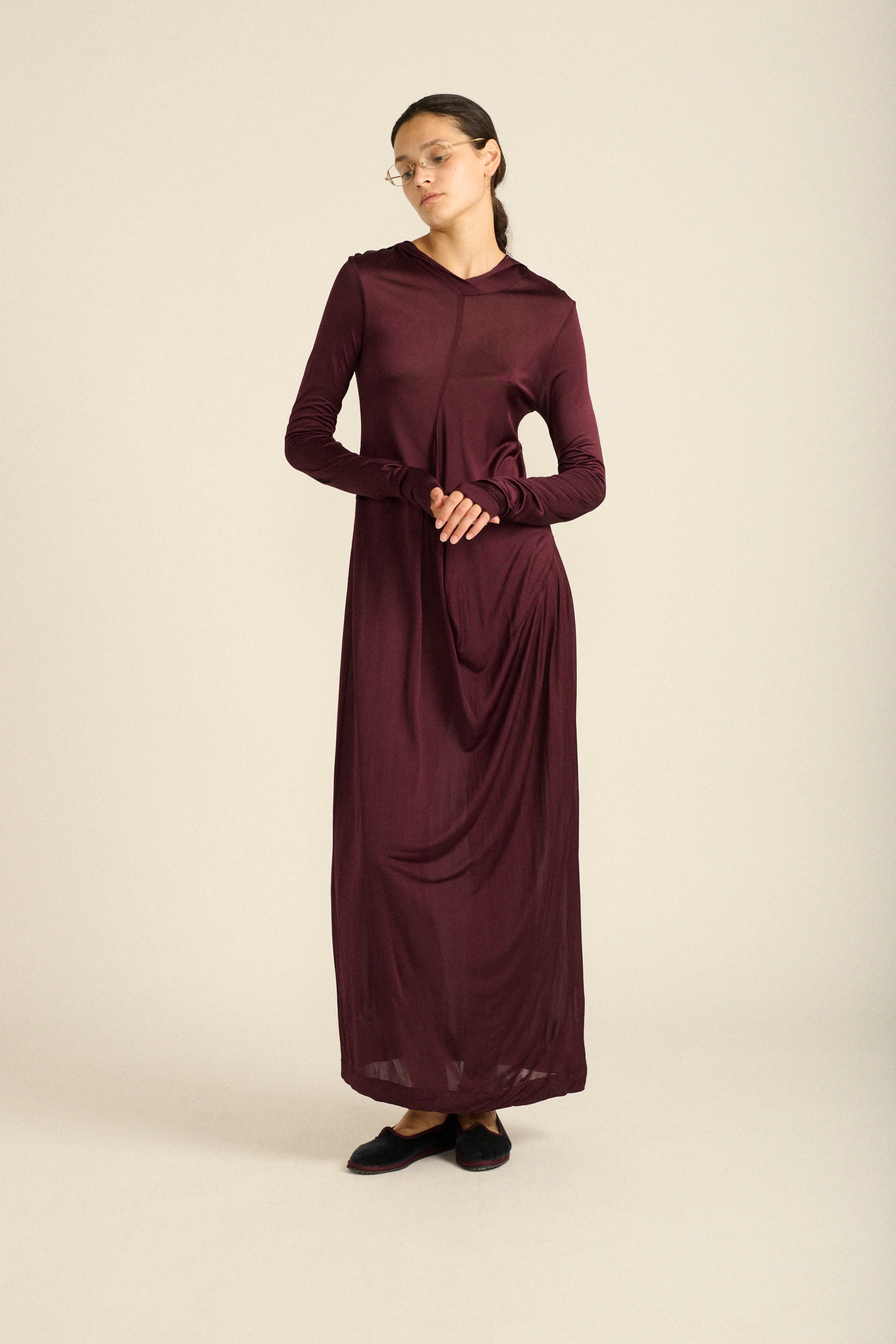 Hooded Jersey Dress - Image 5