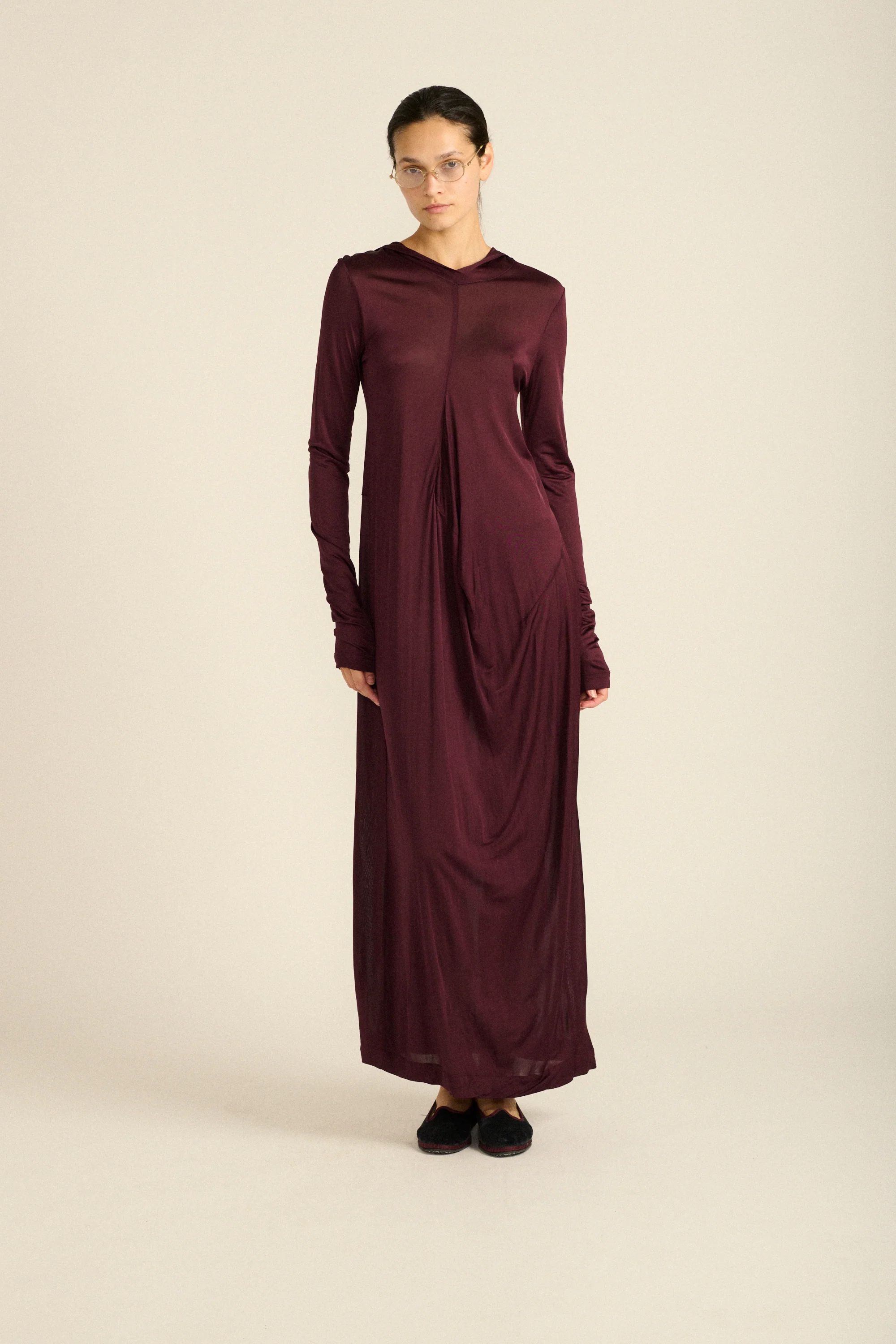 Hooded Jersey Dress - Image 6