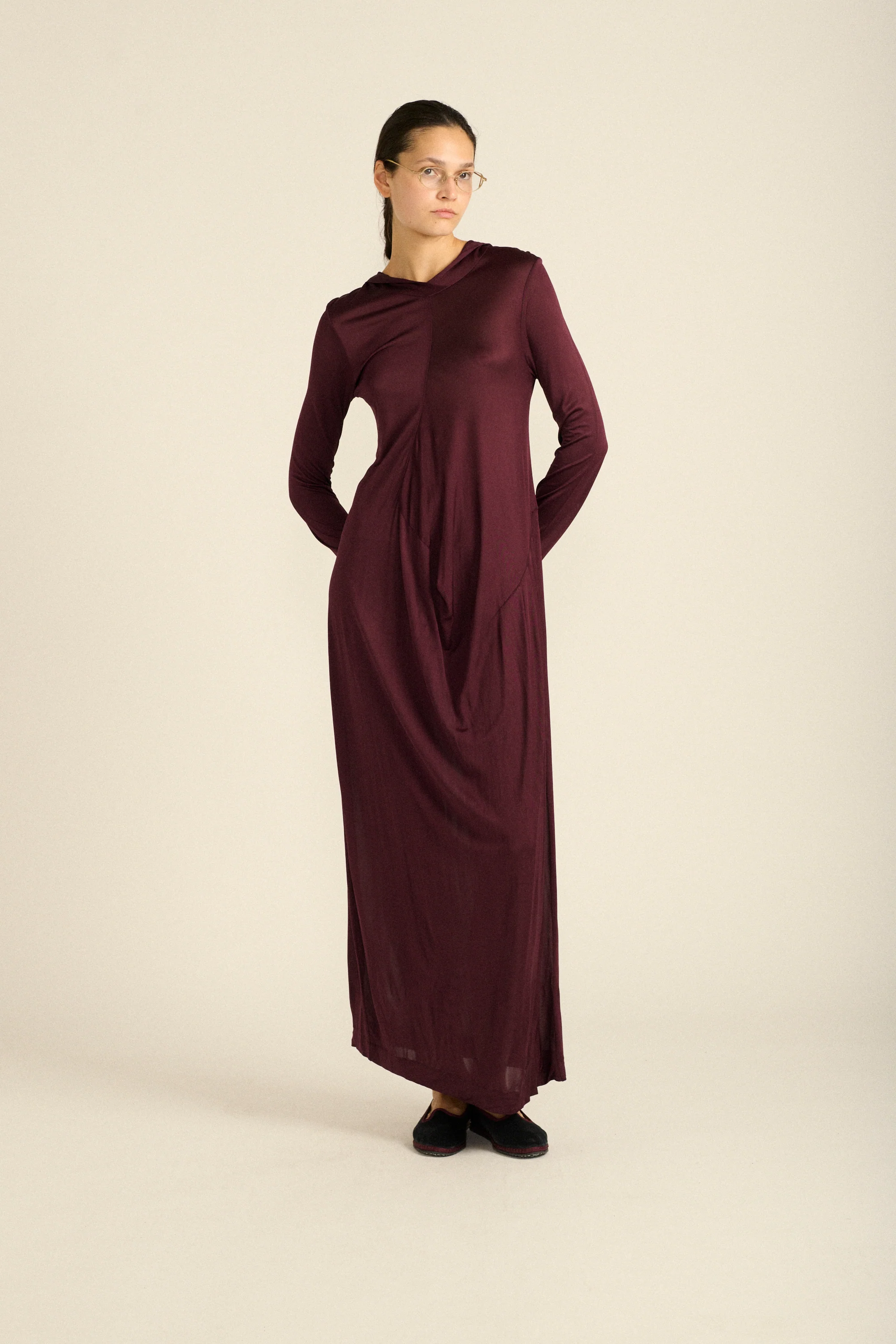 Hooded Jersey Dress - Image 7