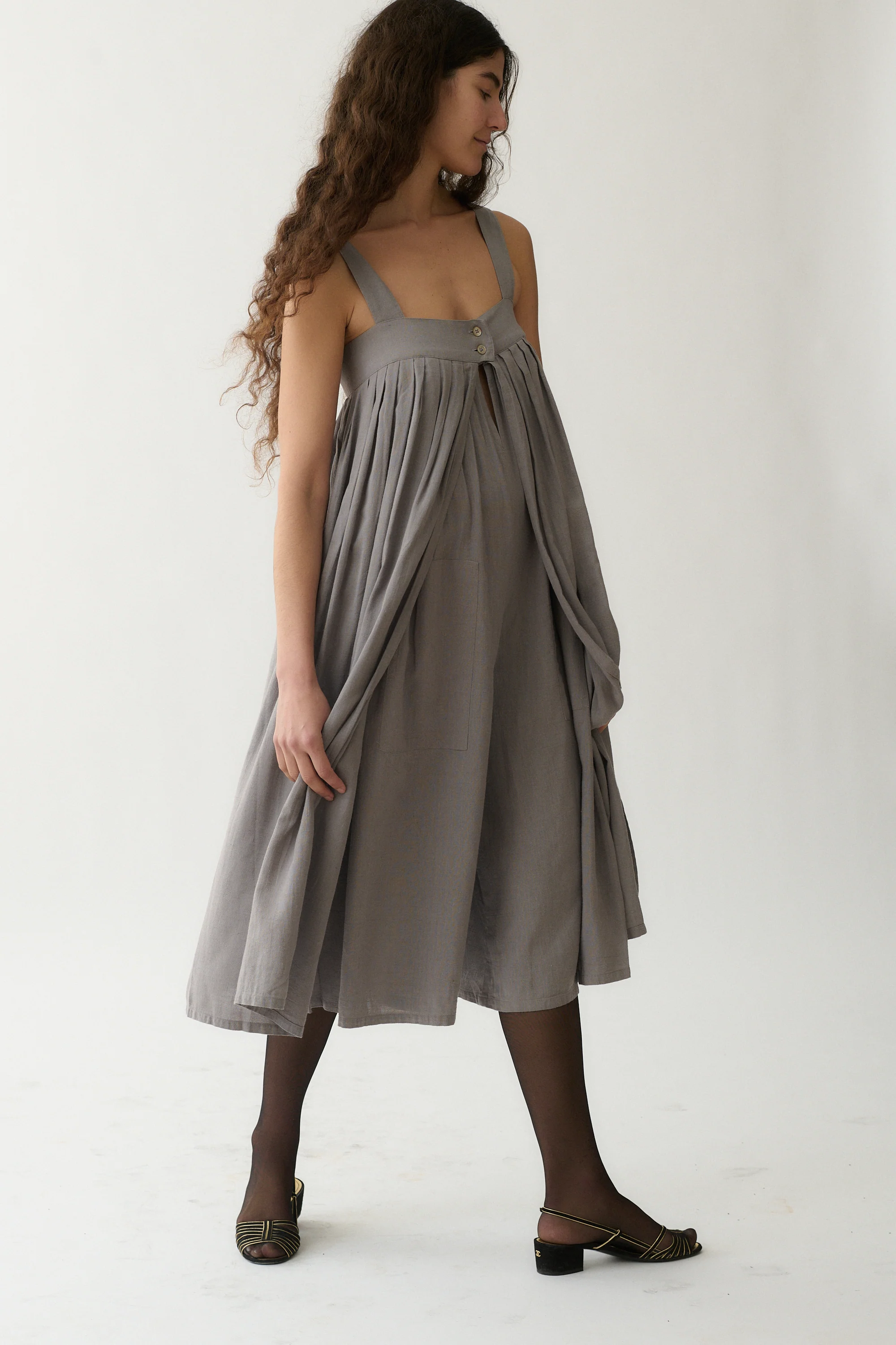 Issey Miyake Dove Grey Jumpsuit - Image 4