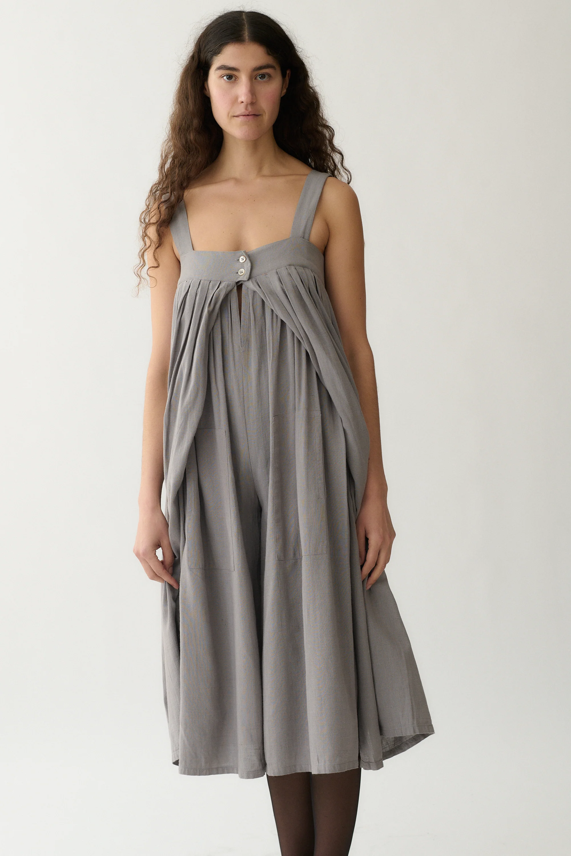 Issey Miyake Dove Grey Jumpsuit - Image 5