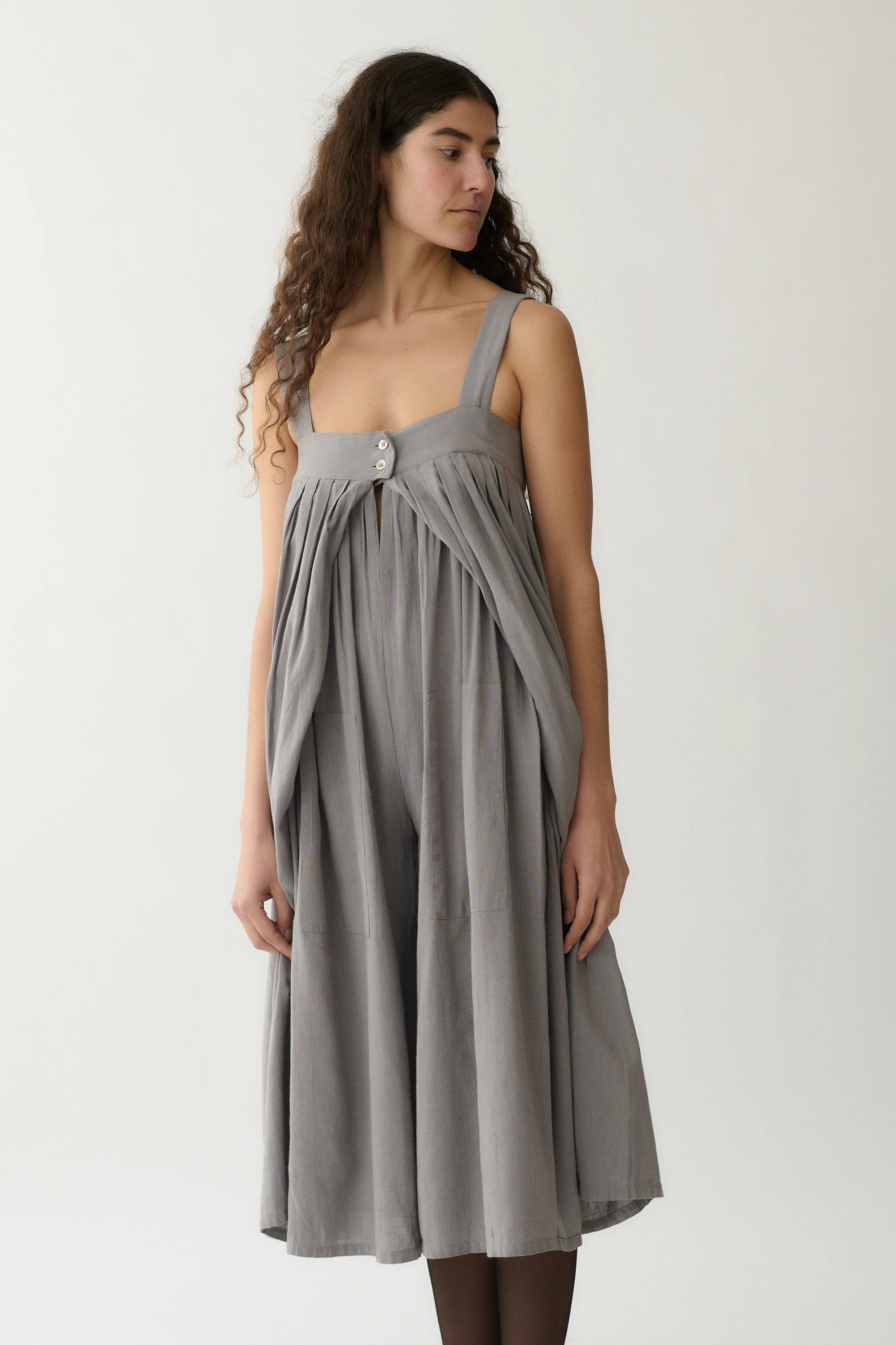 Issey Miyake Dove Grey Jumpsuit - Image 7
