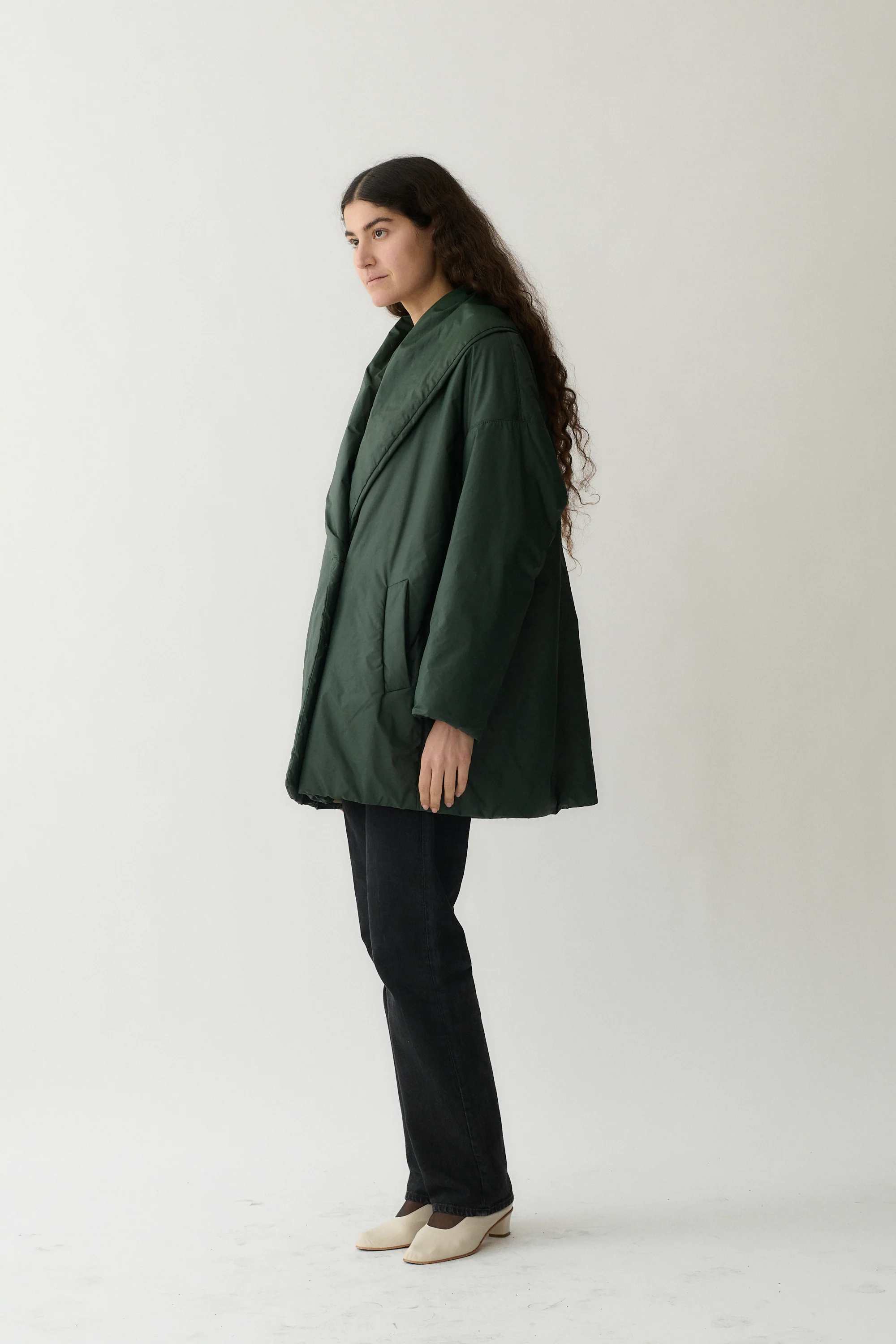 Jil Sander Green Coat - Image 3