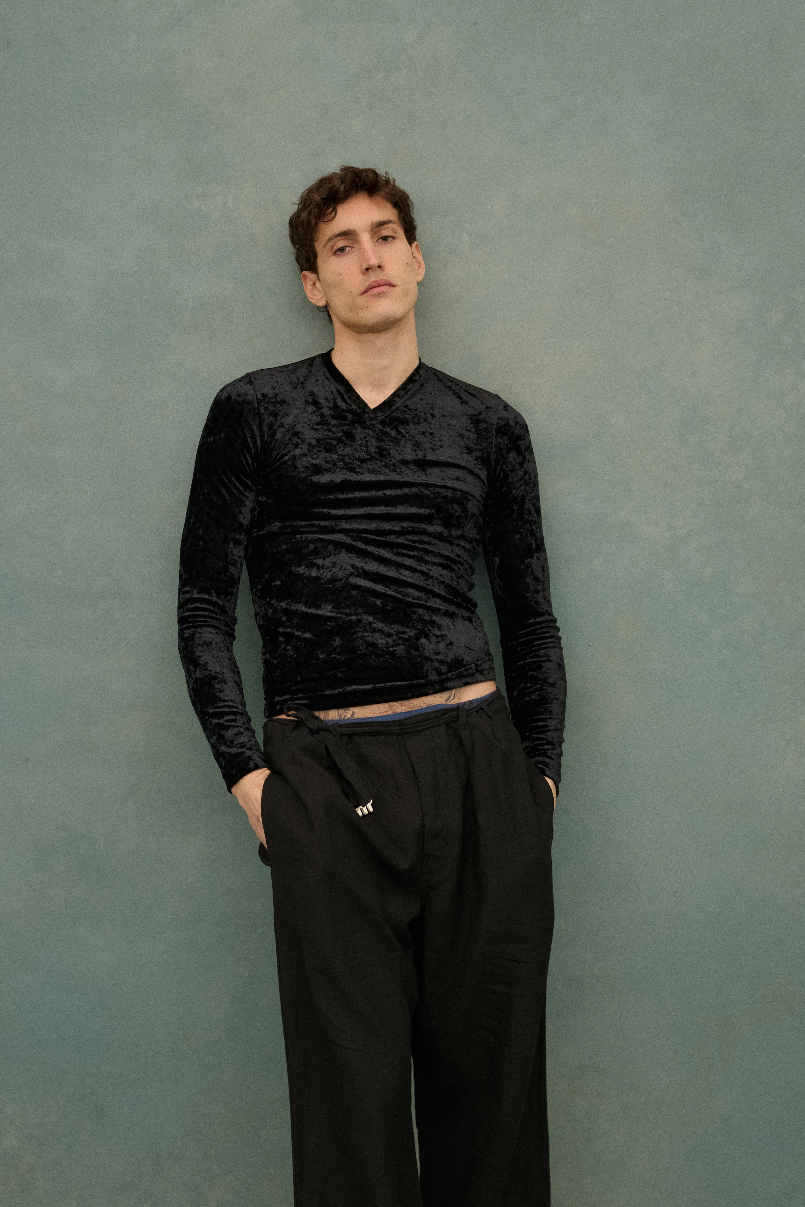 JPG Homme Black Velvet Top - Image 16