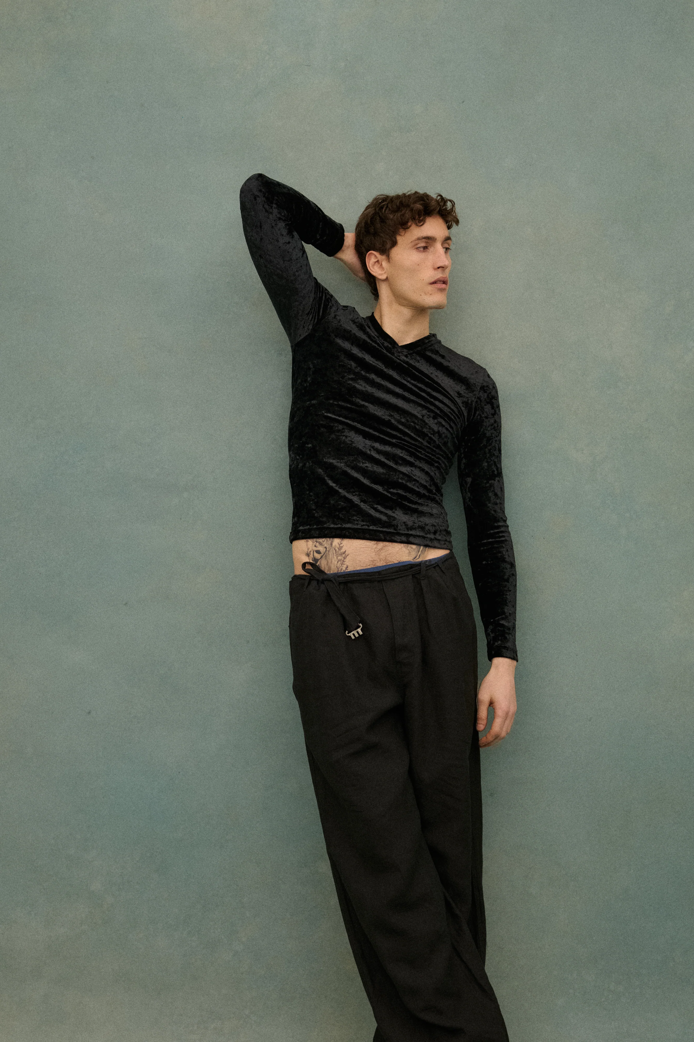 JPG Homme Black Velvet Top - Image 17