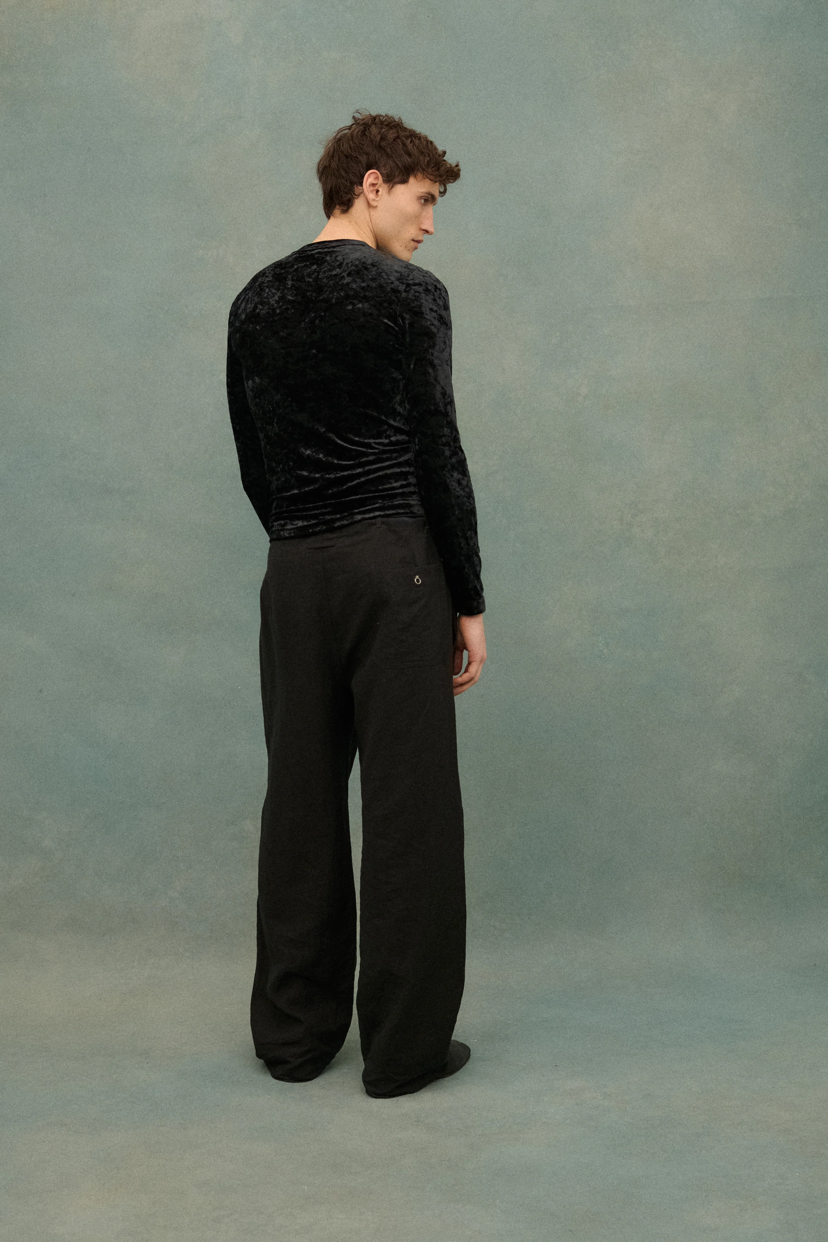 JPG Homme Black Velvet Top - Image 3