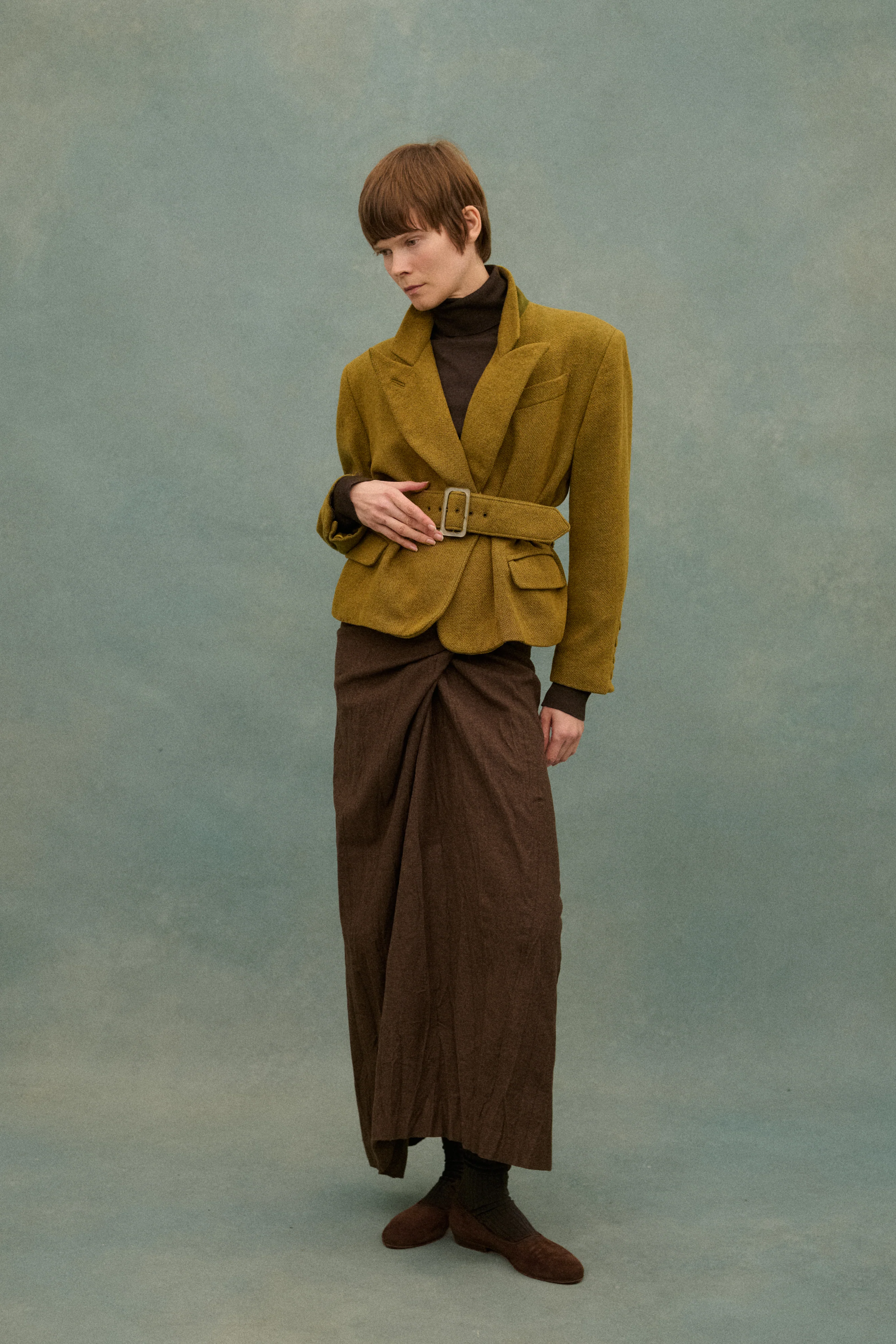 1994 Romeo Gigli Brown Skirt - Image 4