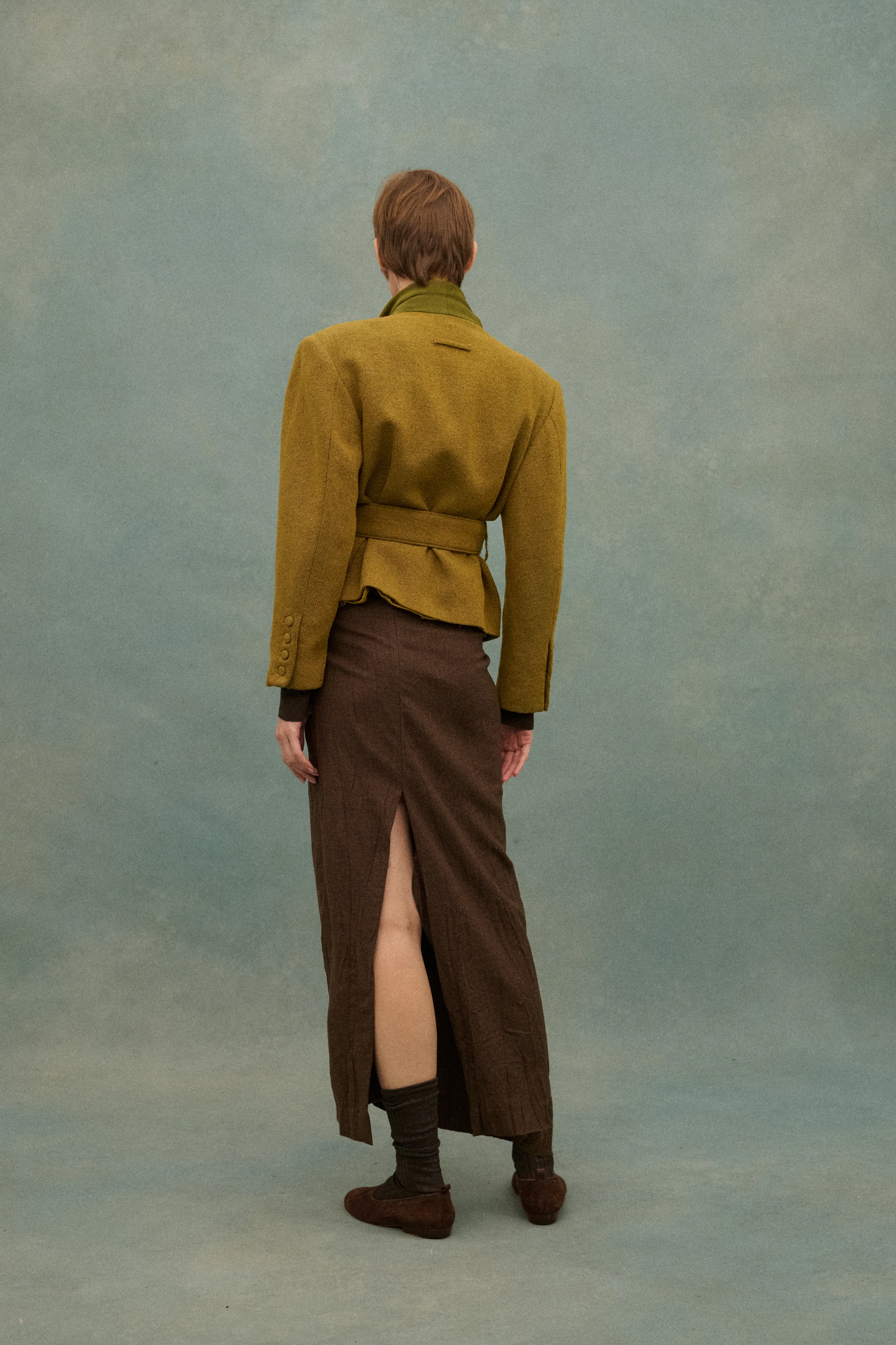 1994 Romeo Gigli Brown Skirt - Image 3