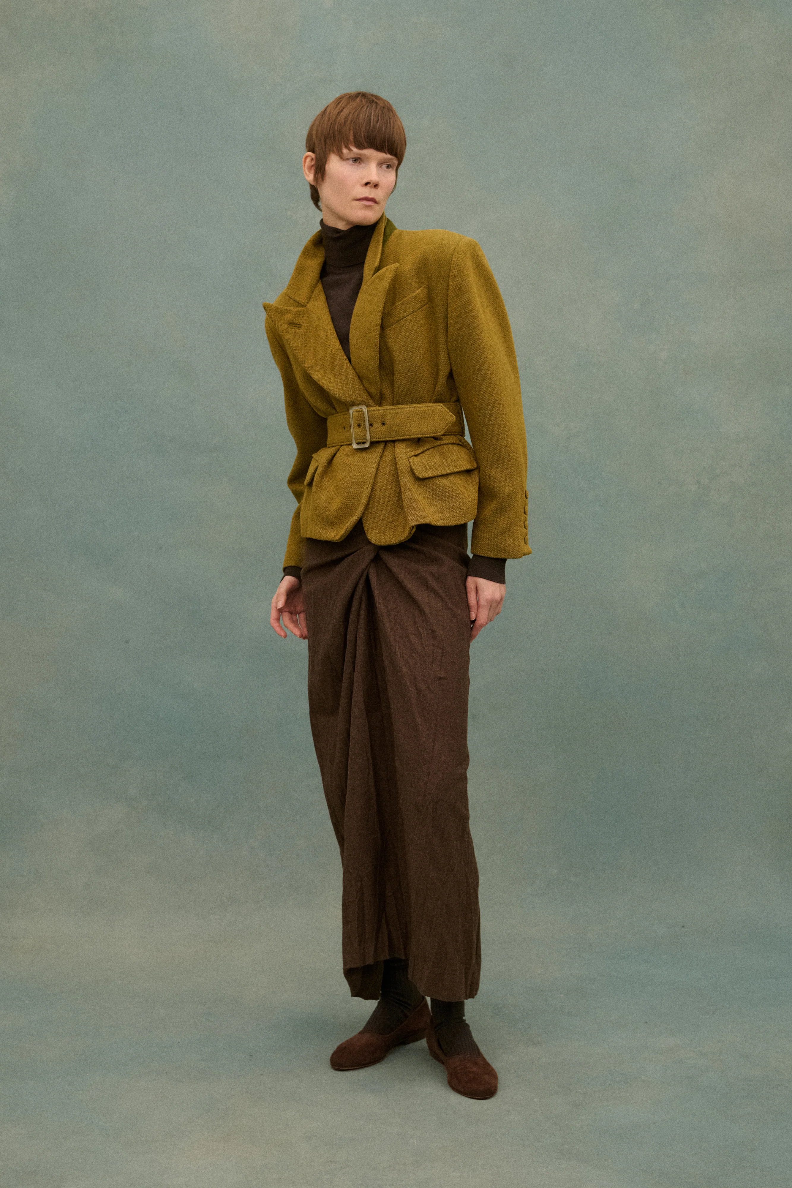 1994 Romeo Gigli Brown Skirt - Image 22