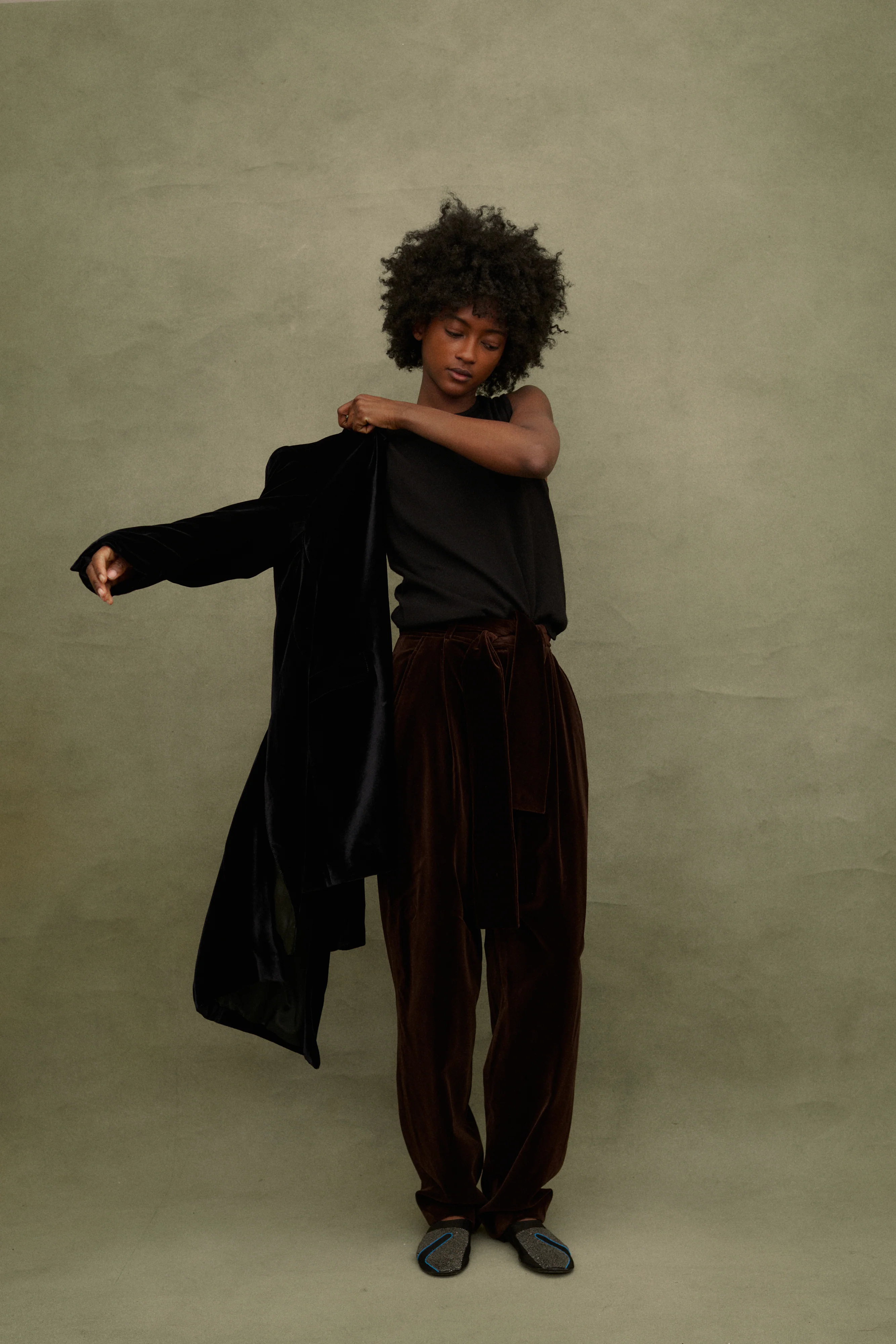 Katharine Hamnett Velvet Coat - Image 10