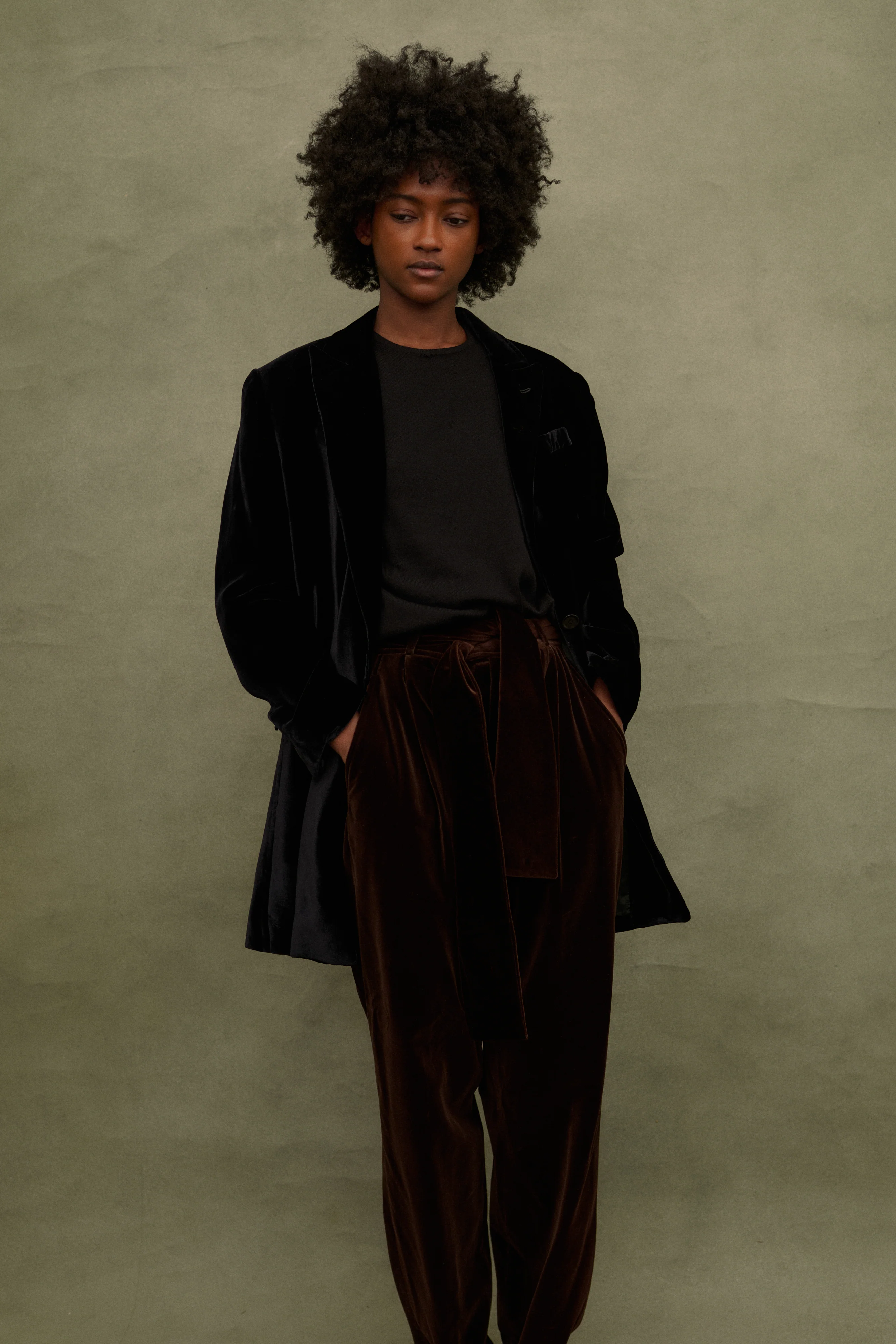 Katharine Hamnett Velvet Coat - Image 11