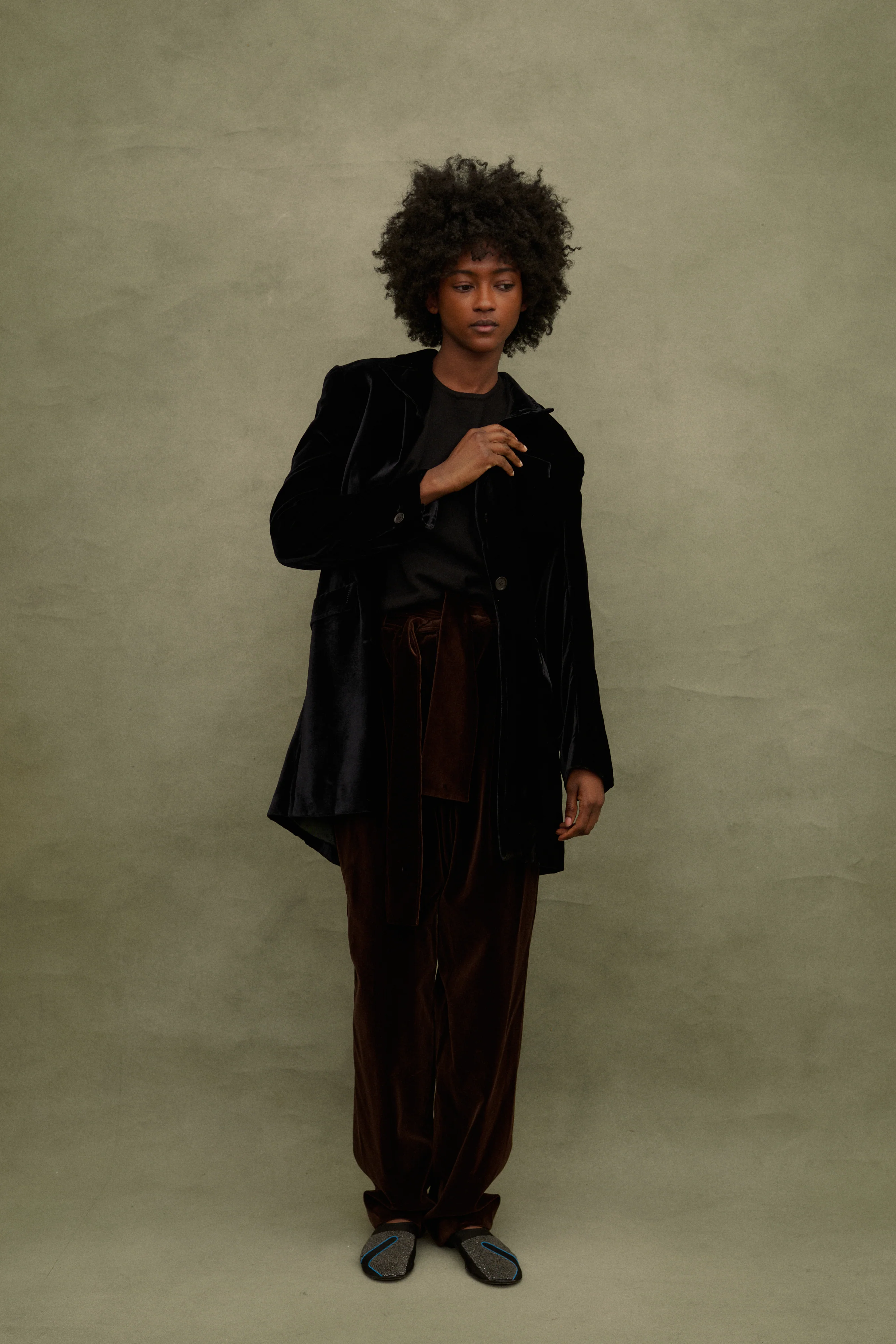 Katharine Hamnett Velvet Coat - Image 4