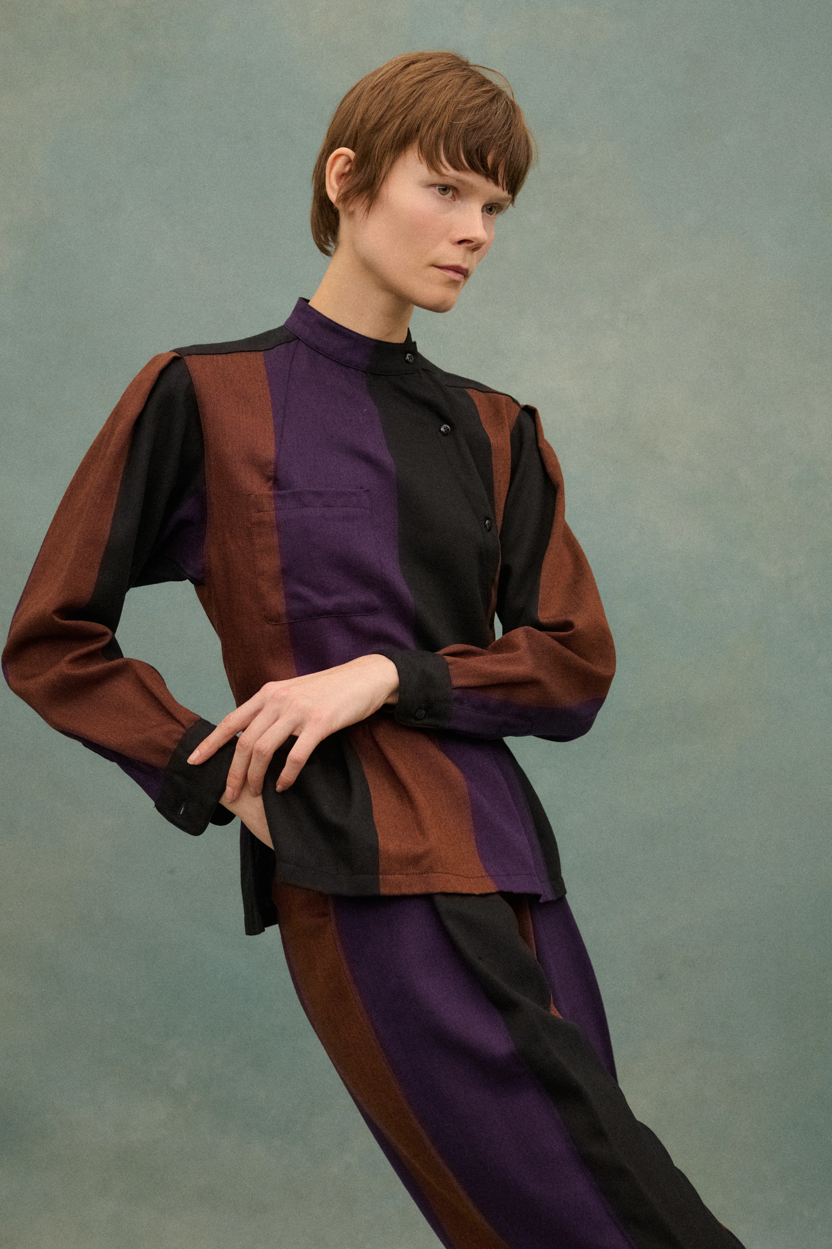 1980s Kenzo Stripe Ensemble - Image 12