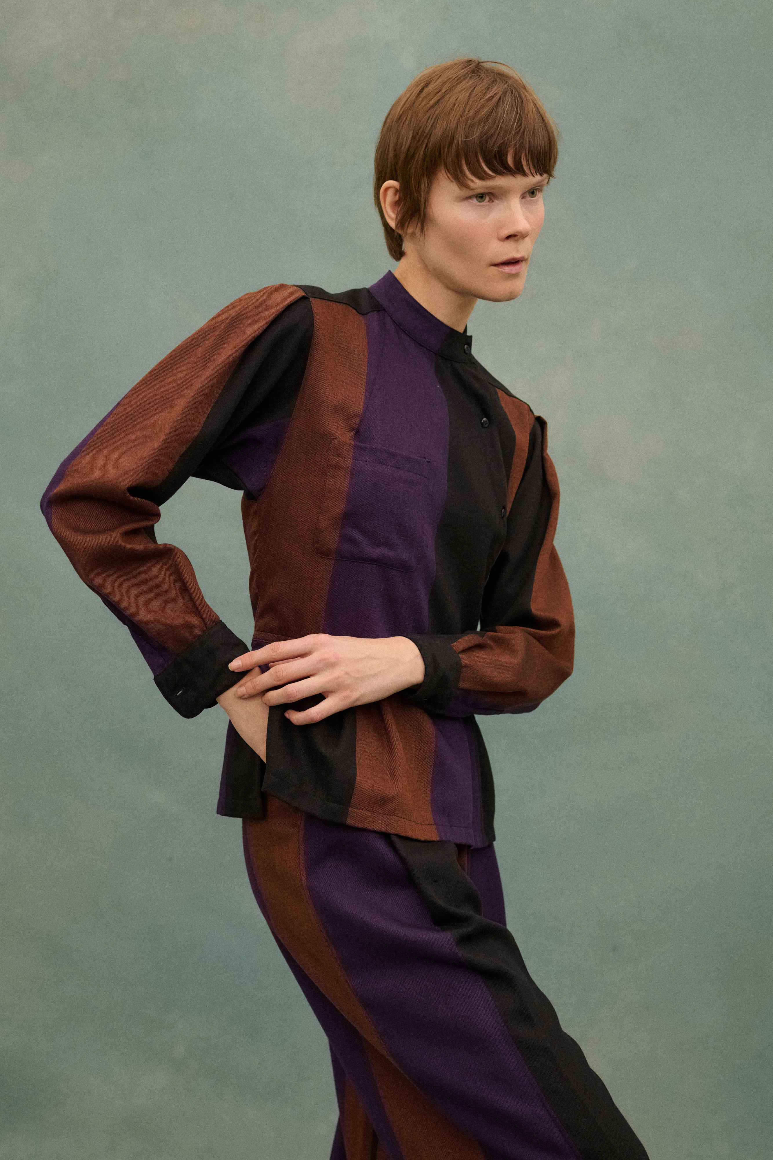 1980s Kenzo Stripe Ensemble - Image 13