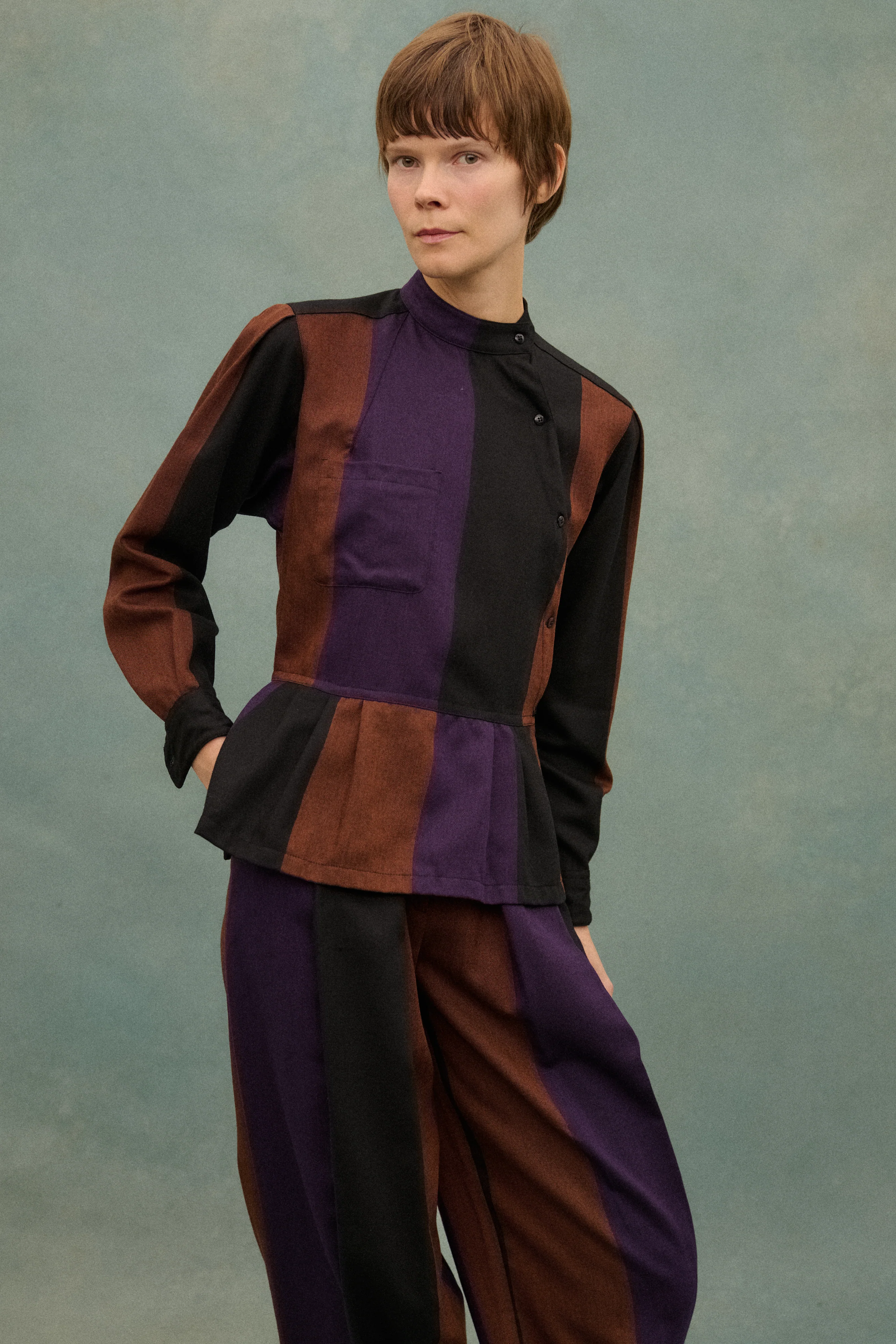 1980s Kenzo Stripe Ensemble - Image 15