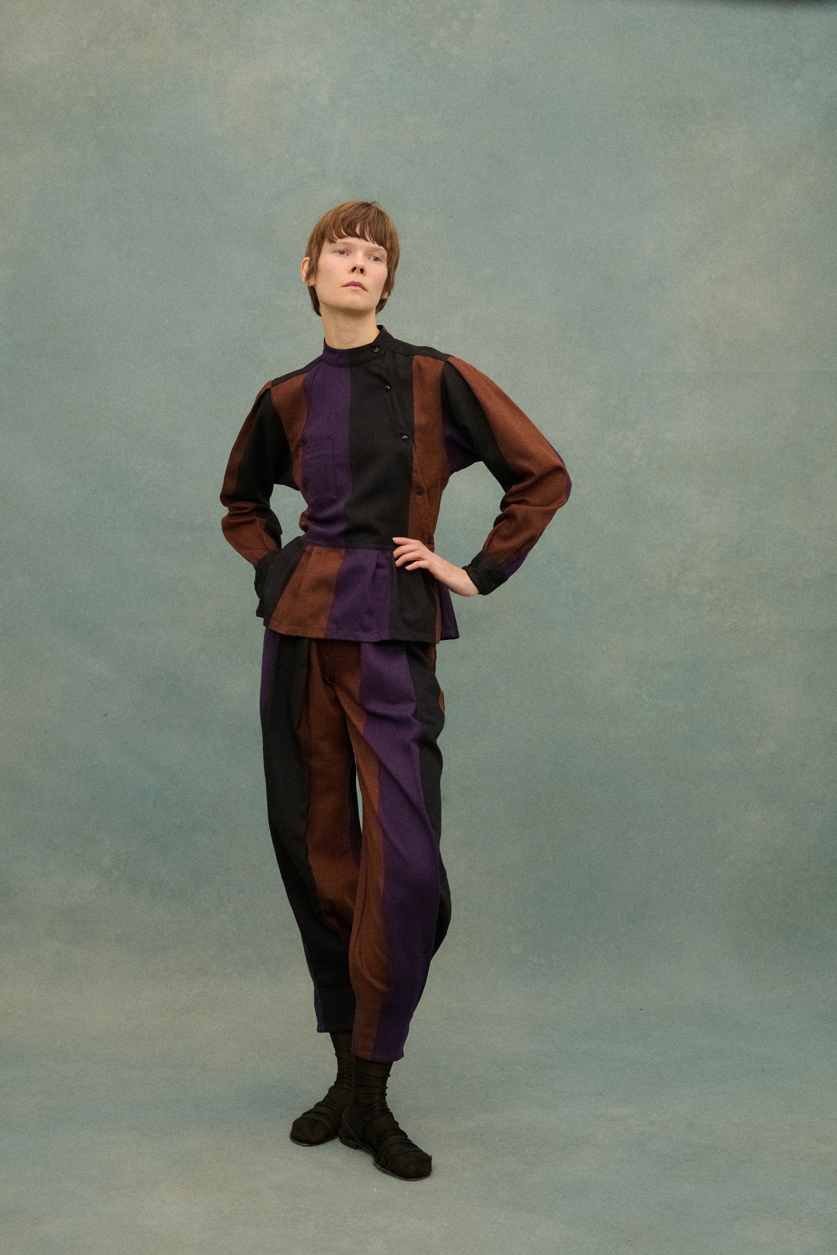 1980s Kenzo Stripe Ensemble - Image 4