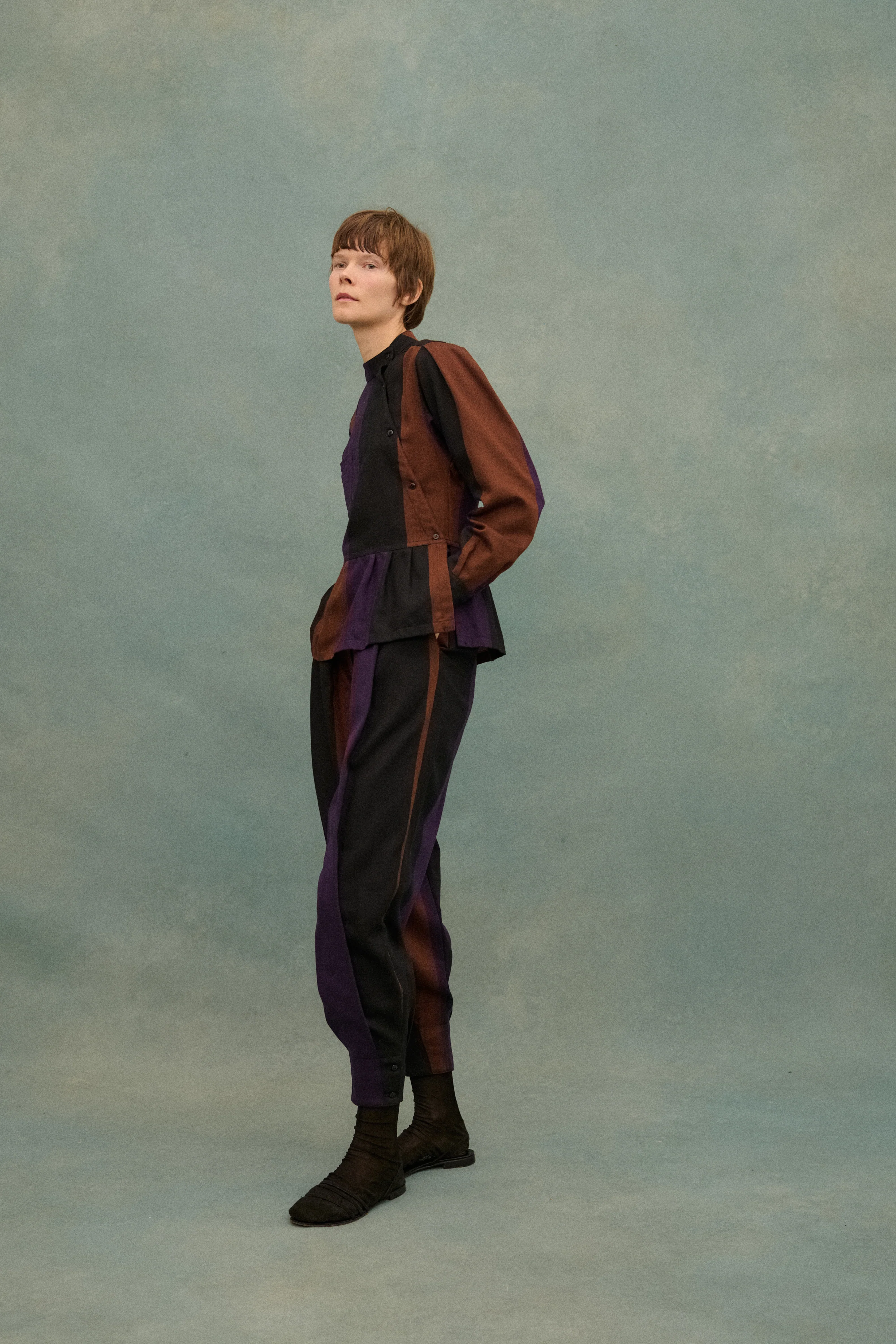 1980s Kenzo Stripe Ensemble - Image 5