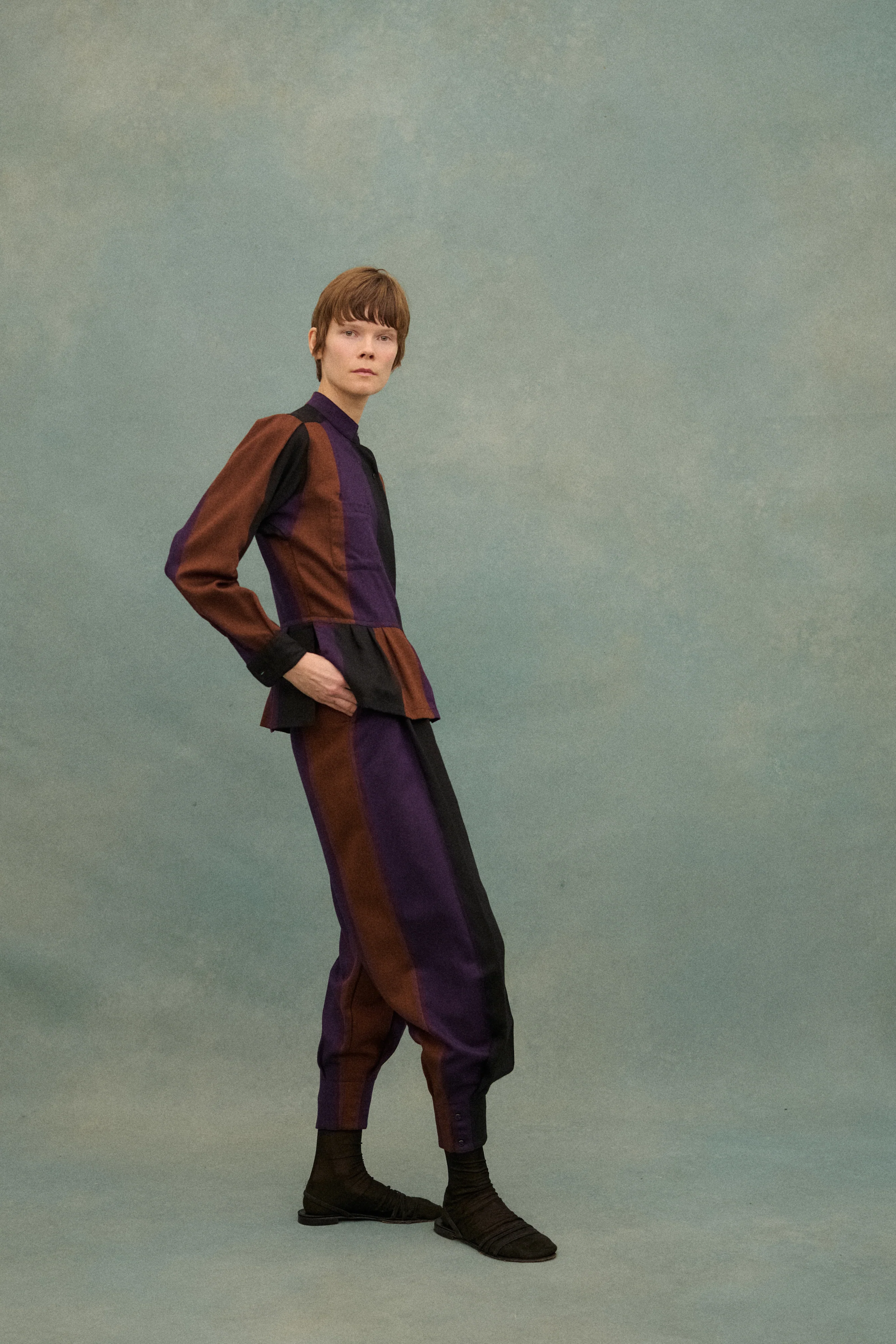 1980s Kenzo Stripe Ensemble - Image 6