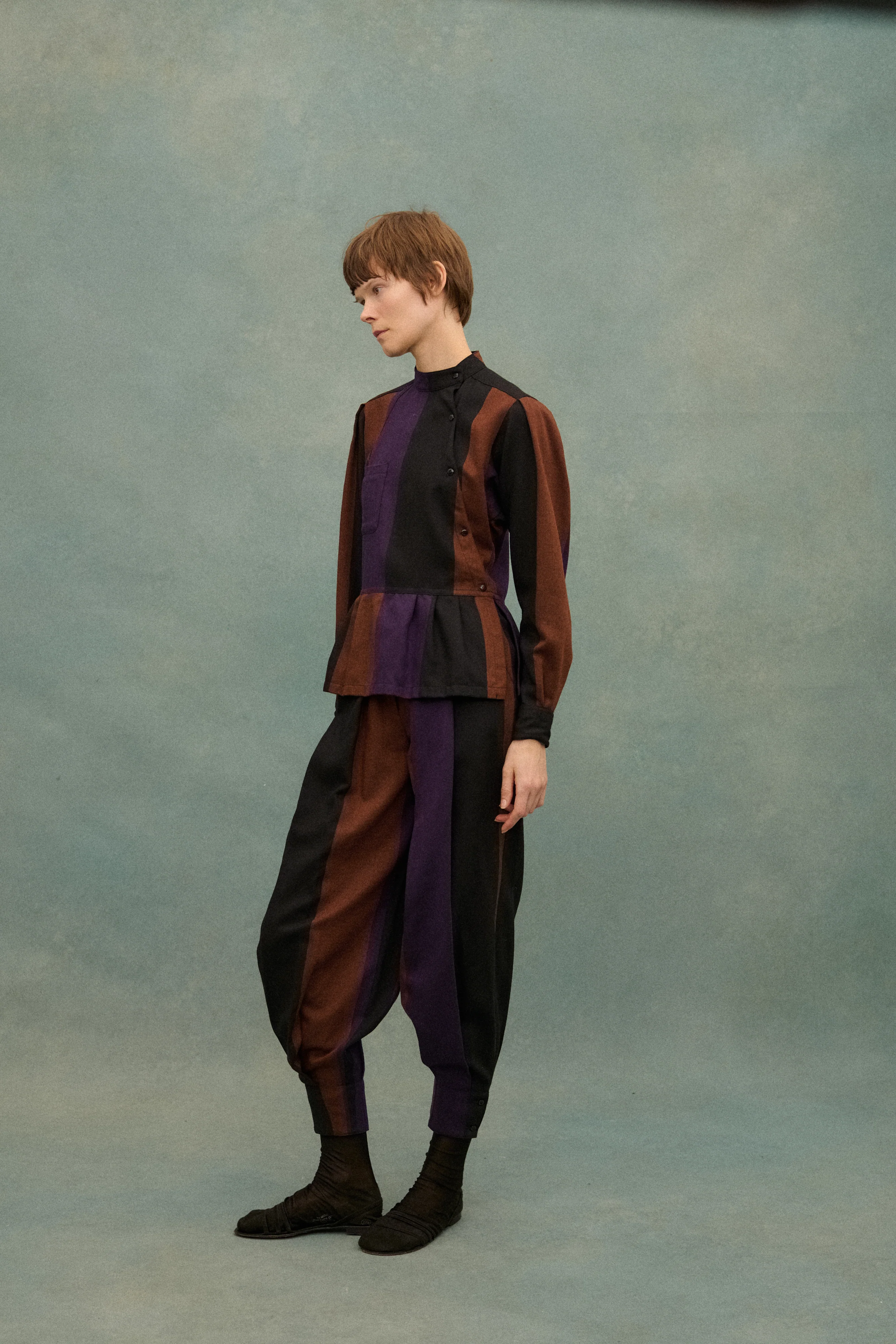 1980s Kenzo Stripe Ensemble - Image 8