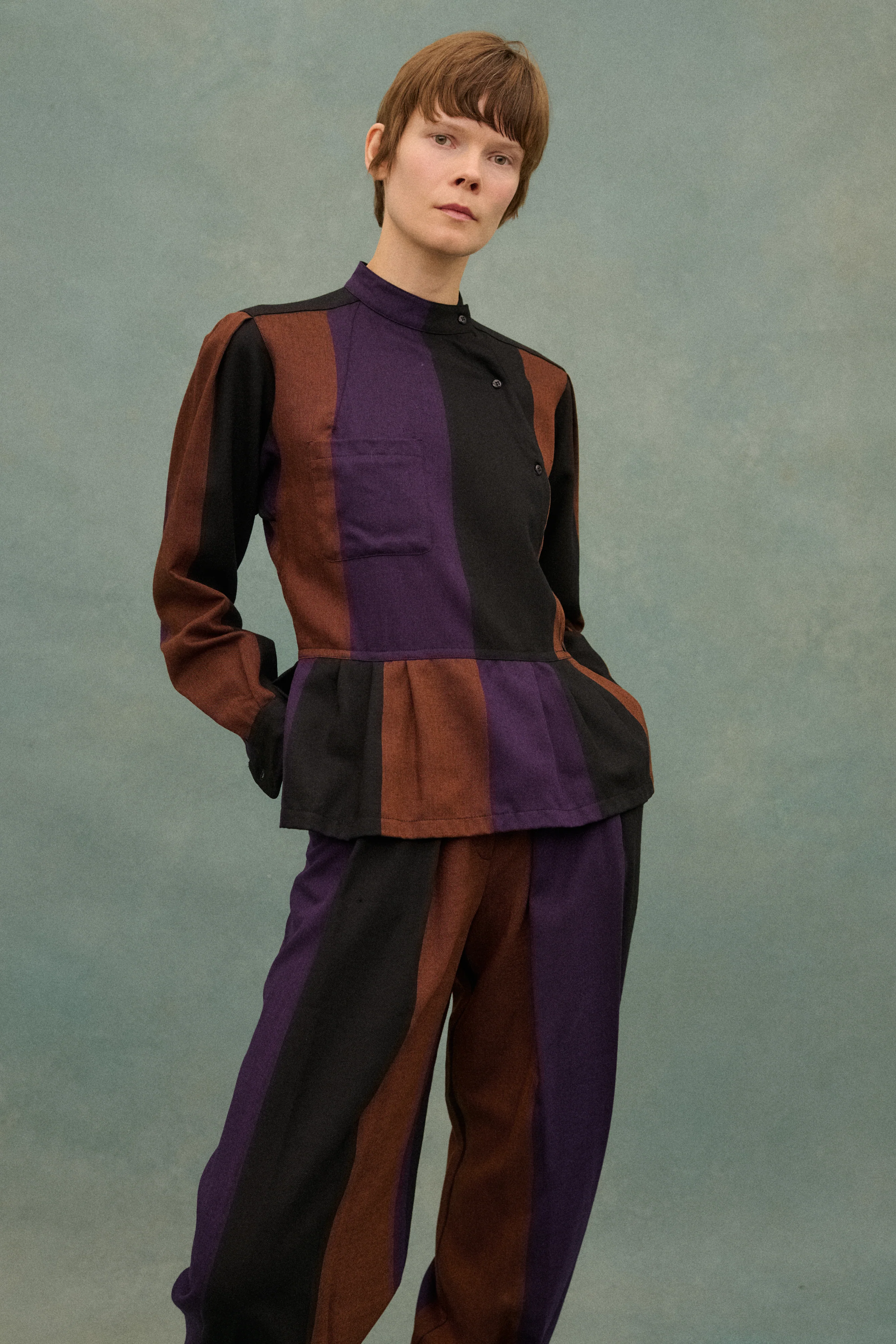 1980s Kenzo Stripe Ensemble - Image 9