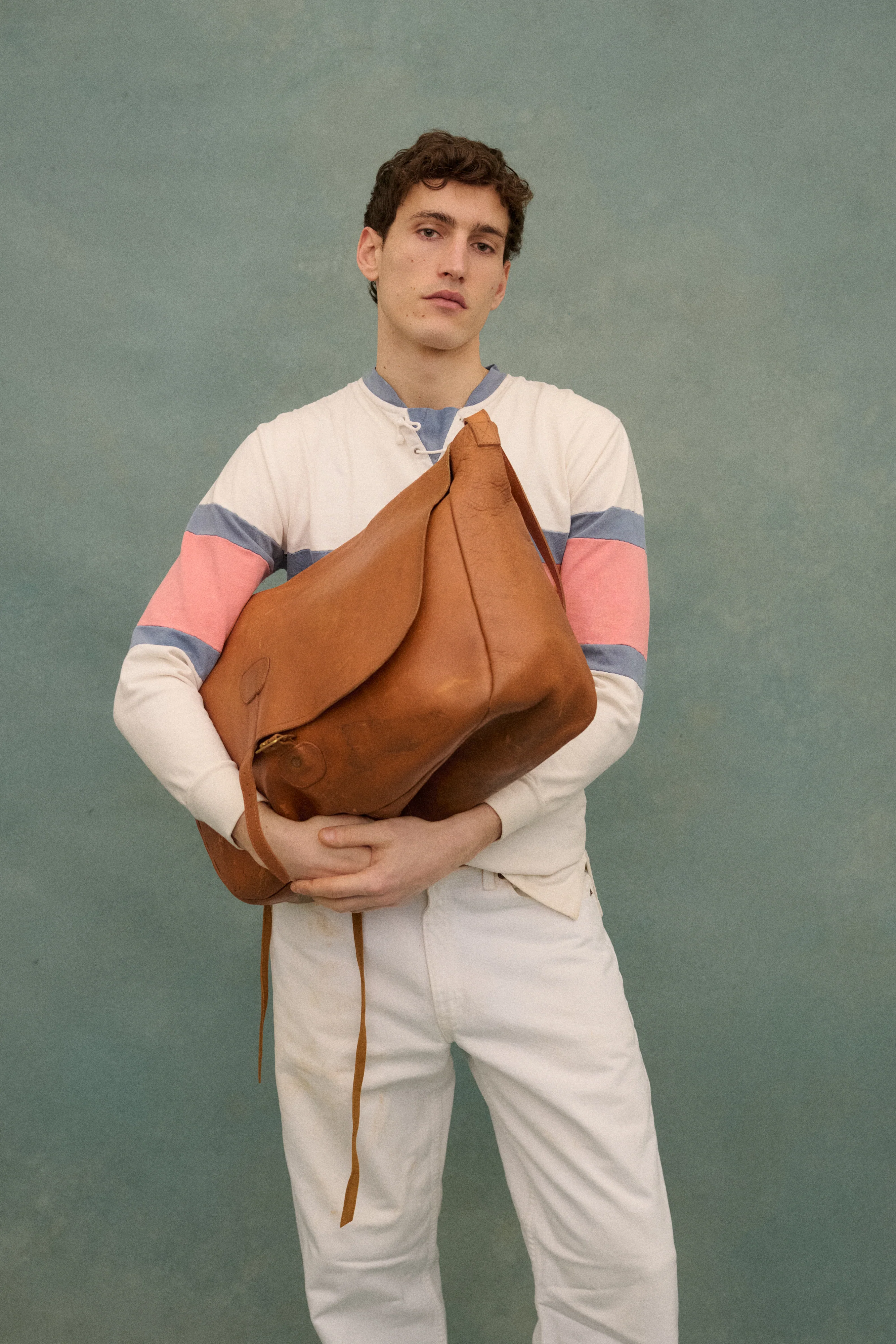 Leather Messanger Bag - Image 11