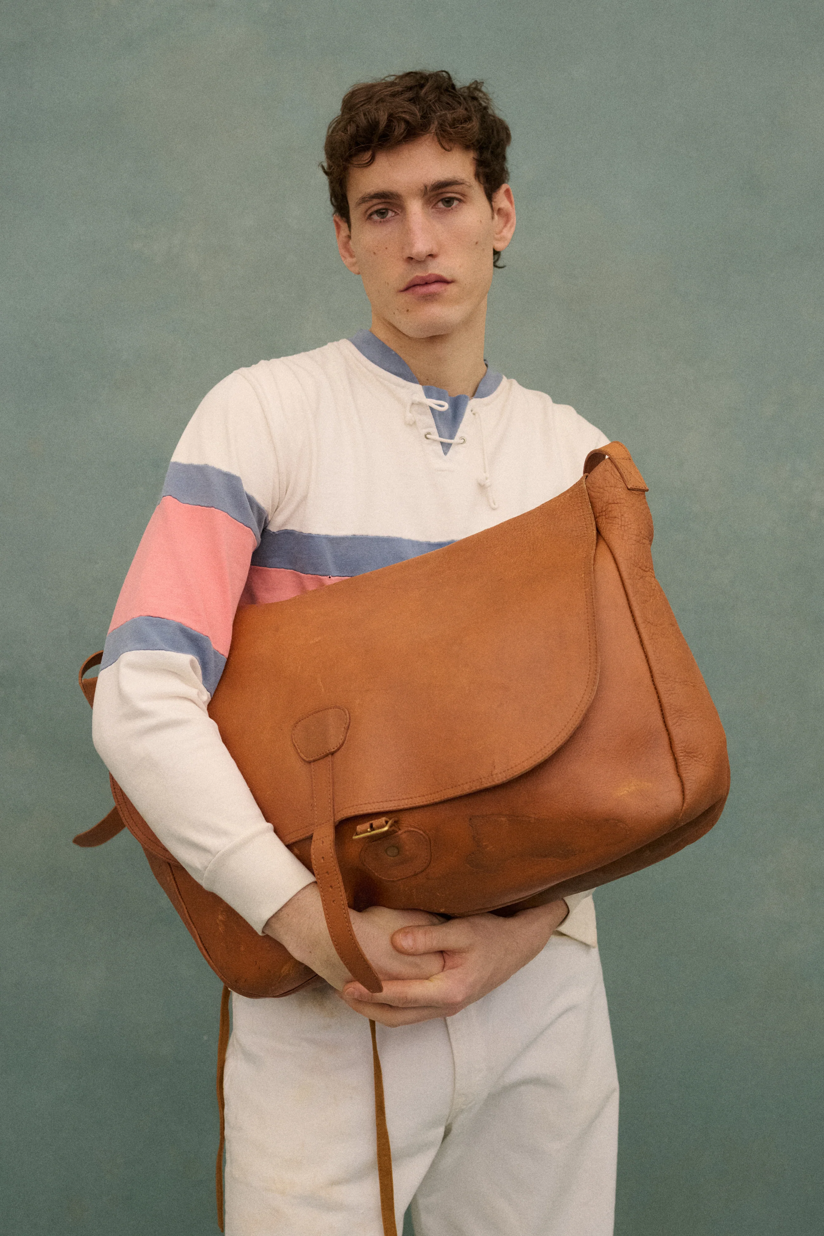 Leather Messanger Bag - Image 12