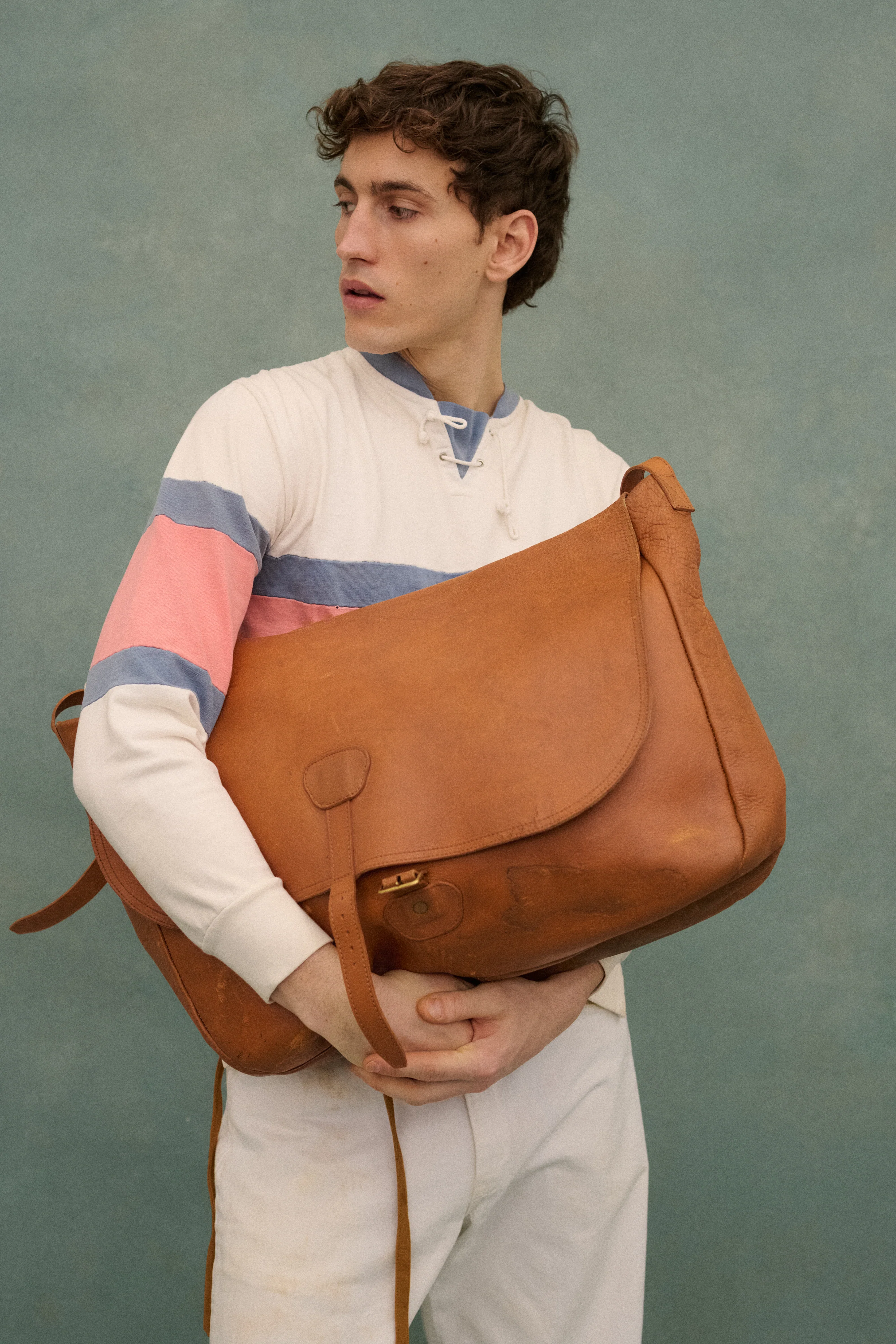 Leather Messanger Bag - Image 13