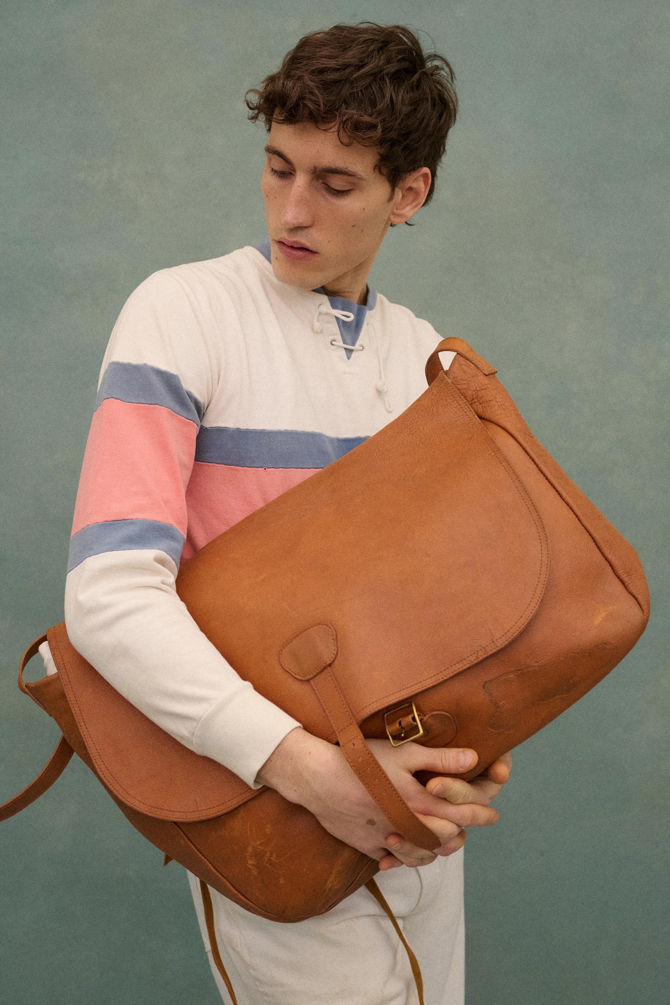 Leather Messanger Bag - Image 14