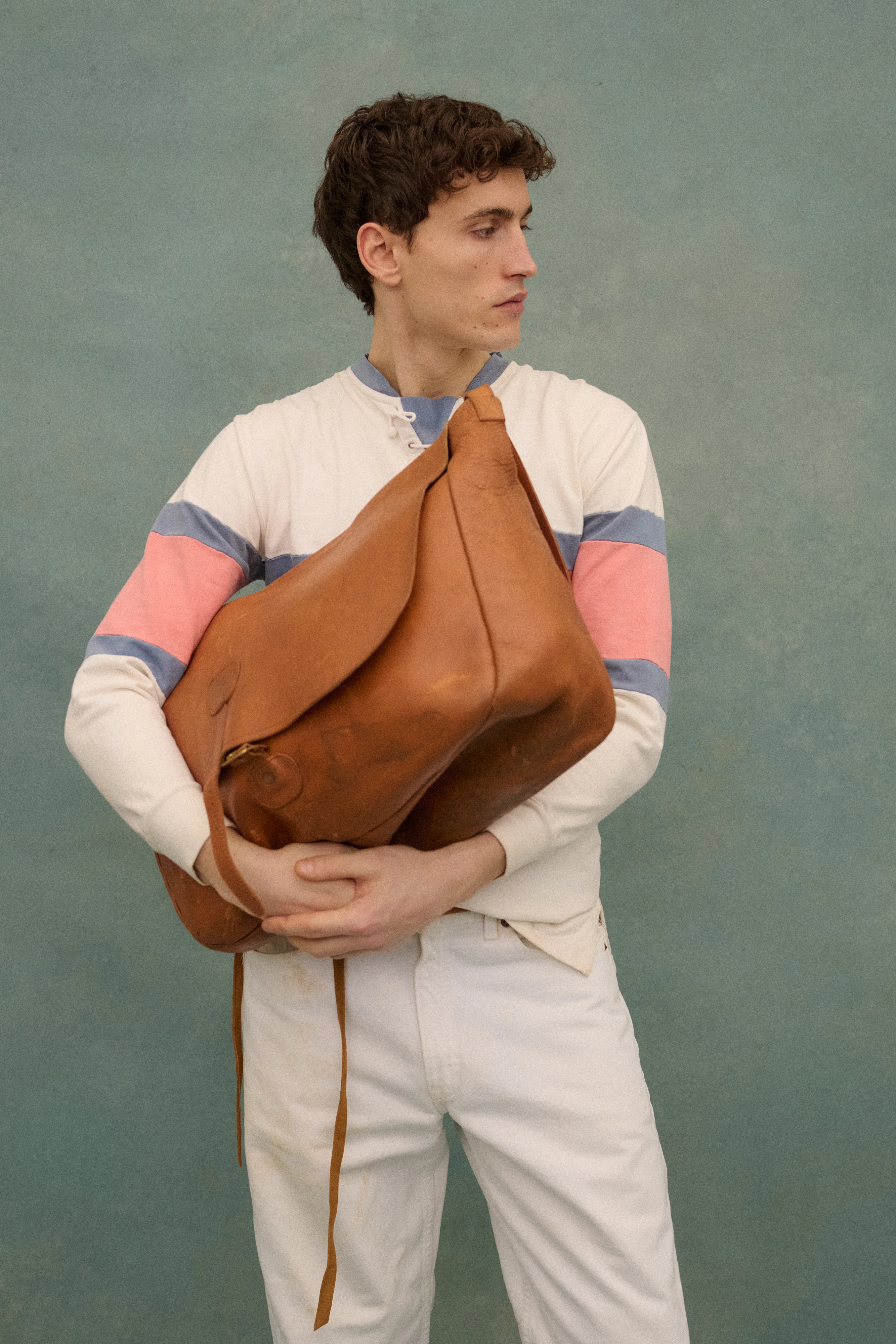 Leather Messanger Bag - Image 4