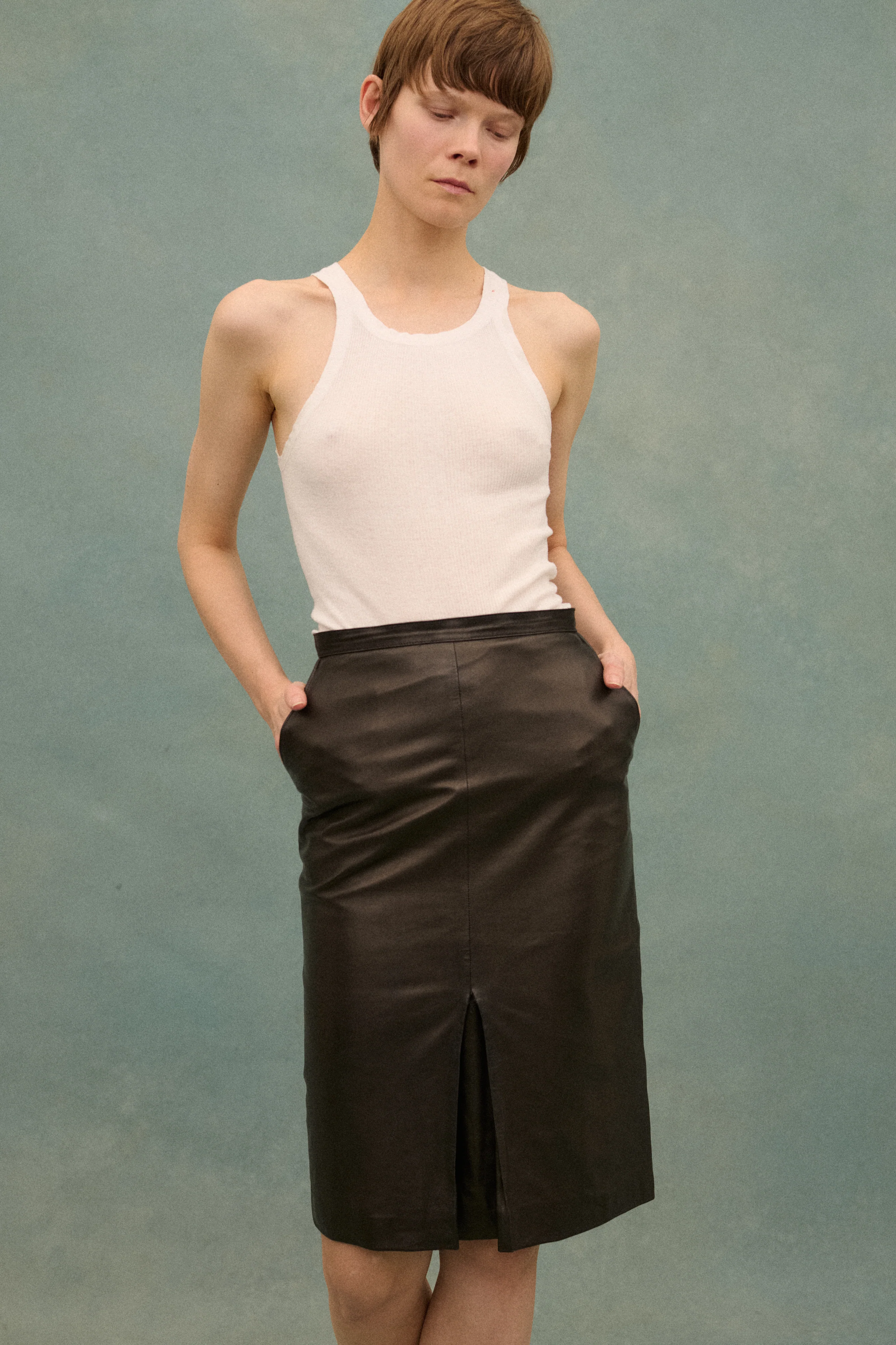 Ysl Leather Skirt - Image 3