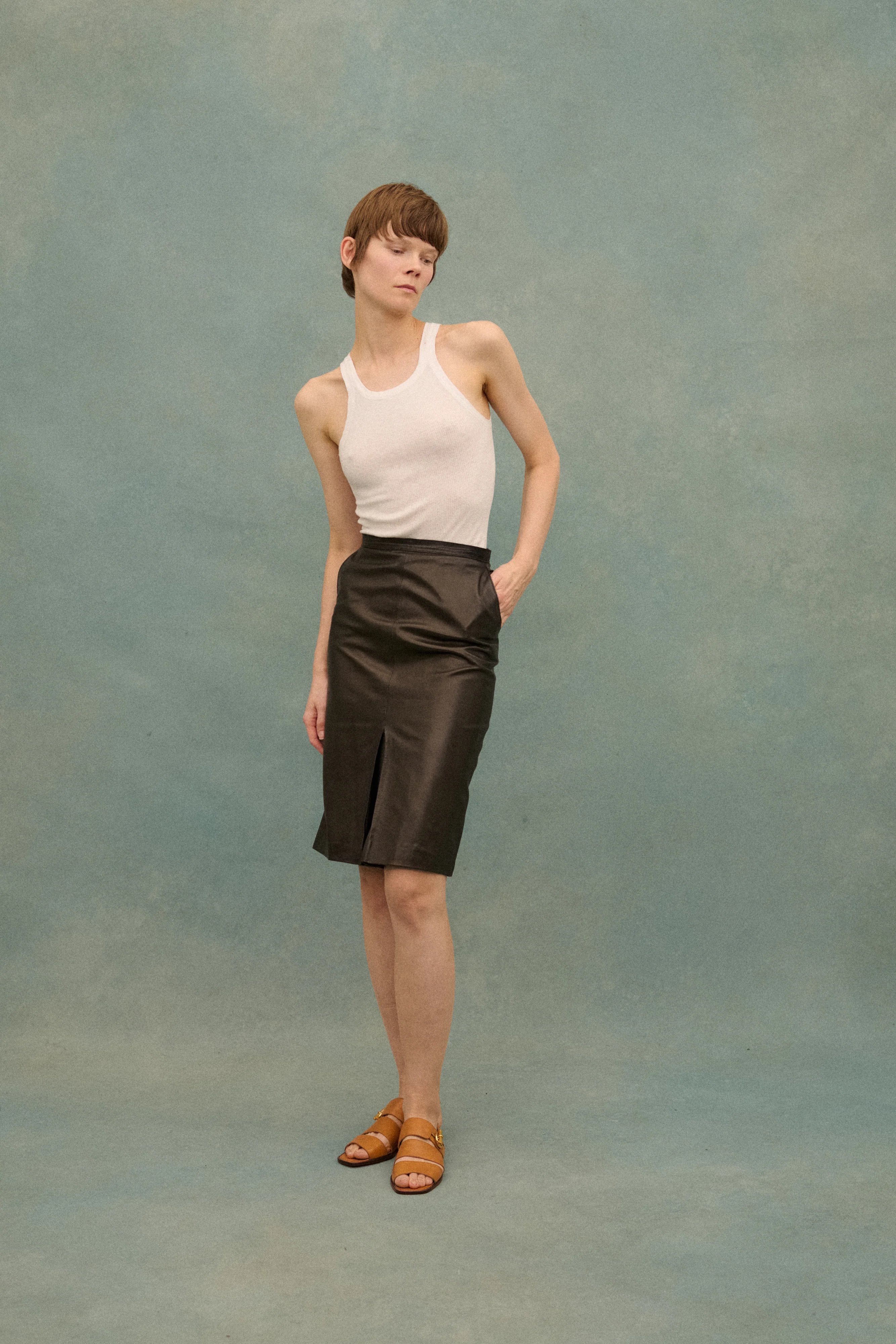 Ysl Leather Skirt - Image 5
