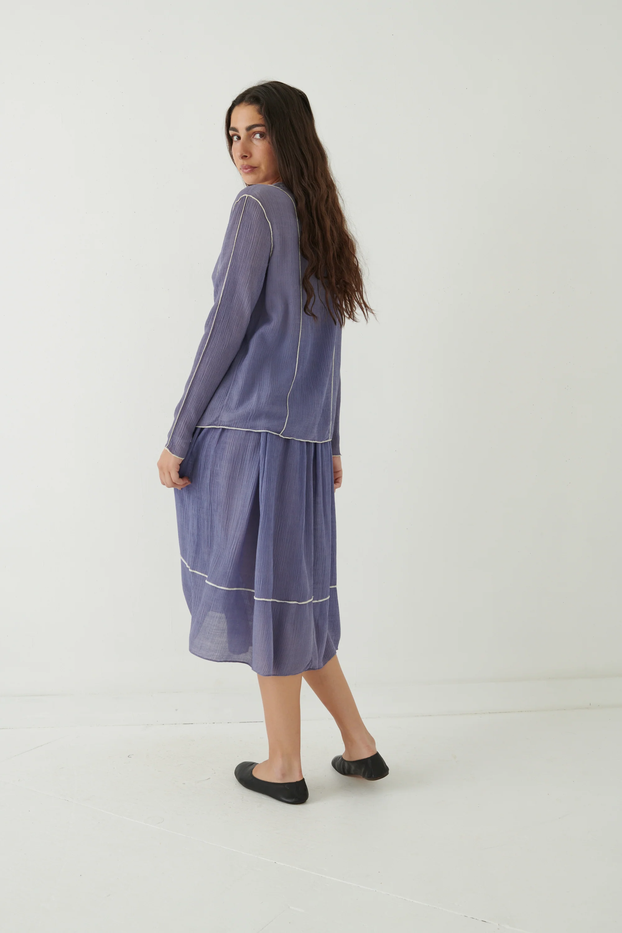 Geoffrey Beene Sheer Lilac Ensemble - Image 12