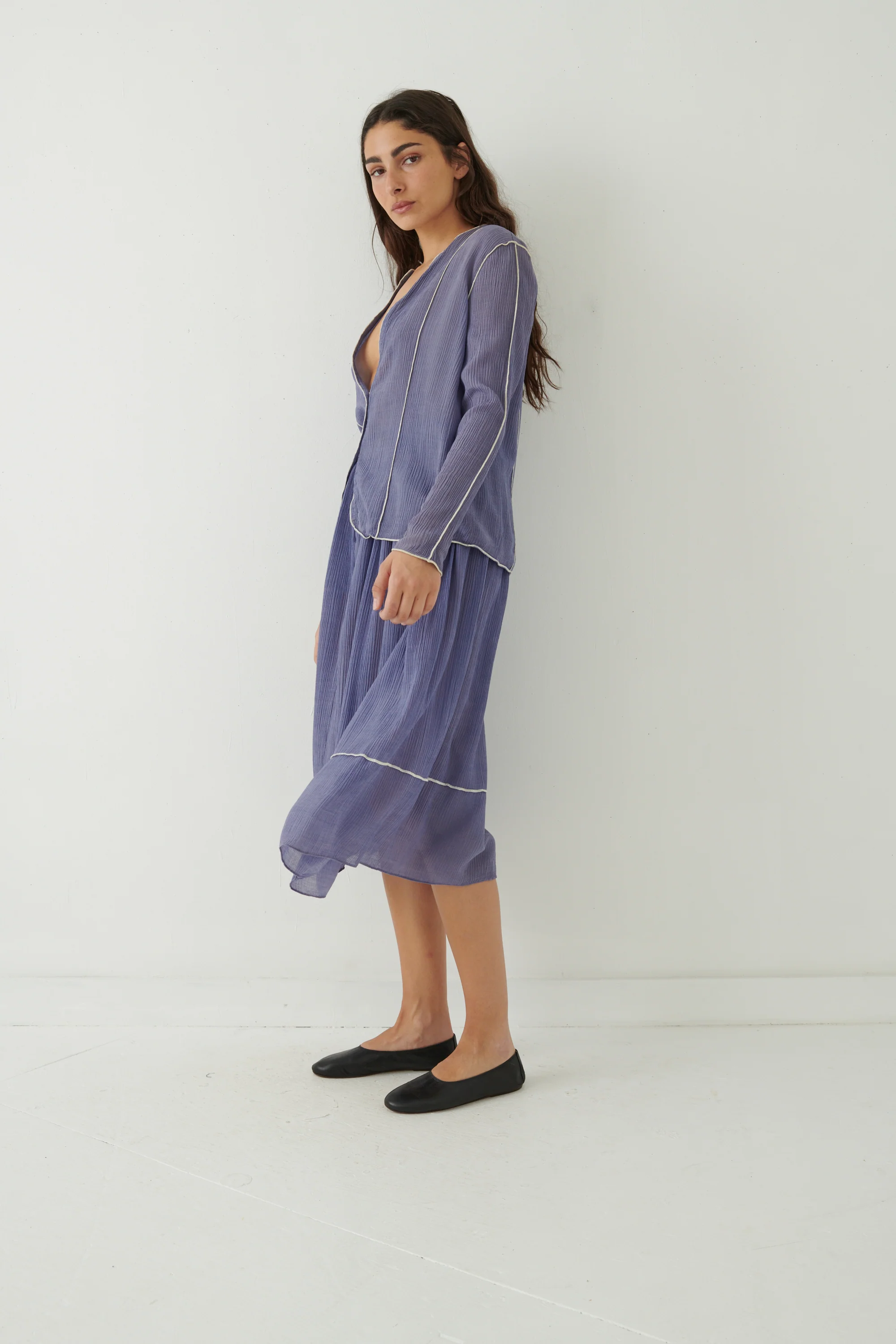 Geoffrey Beene Sheer Lilac Ensemble - Image 17
